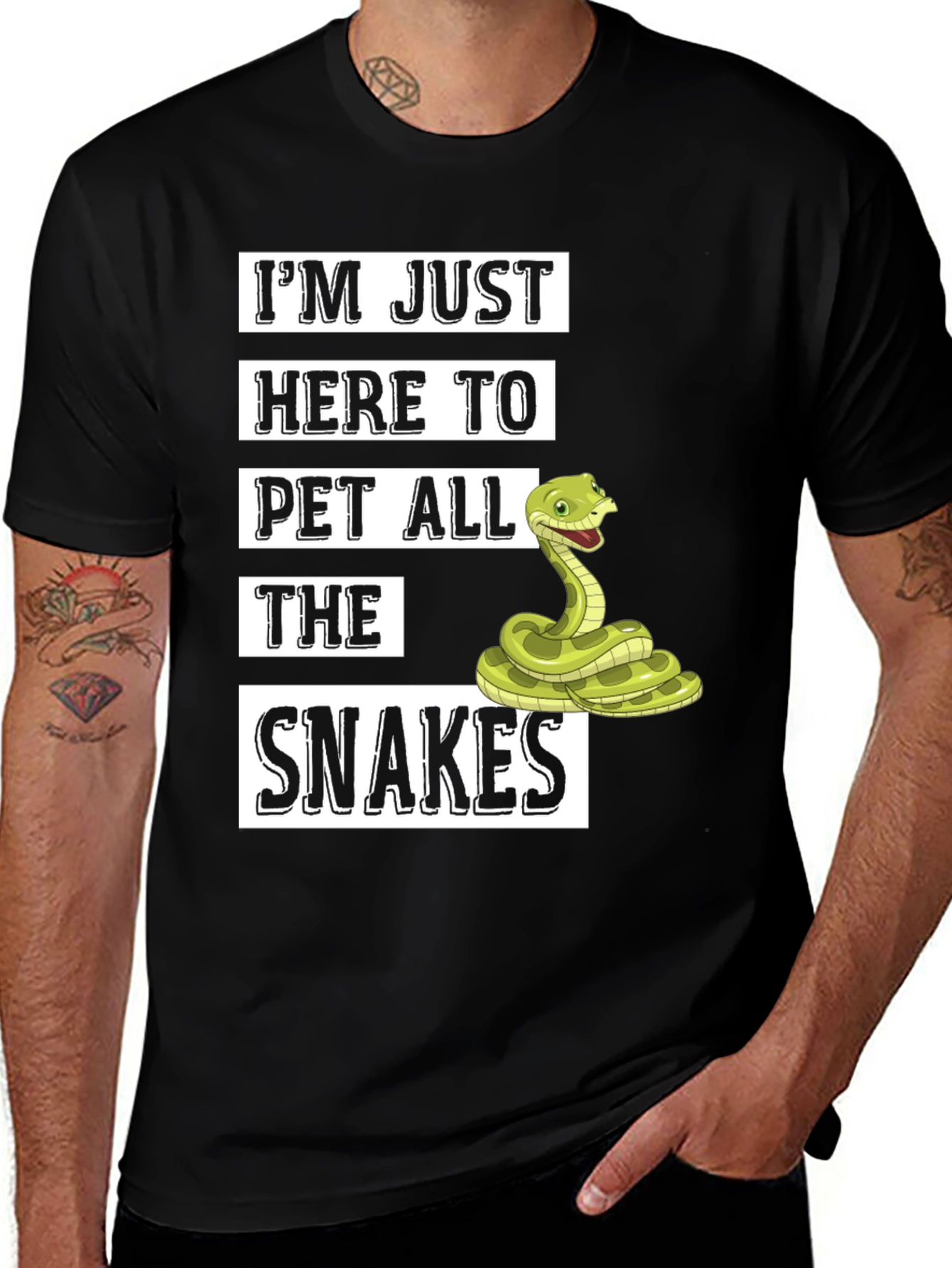 Im Just Here to Pet All The Snakes T-Shirt