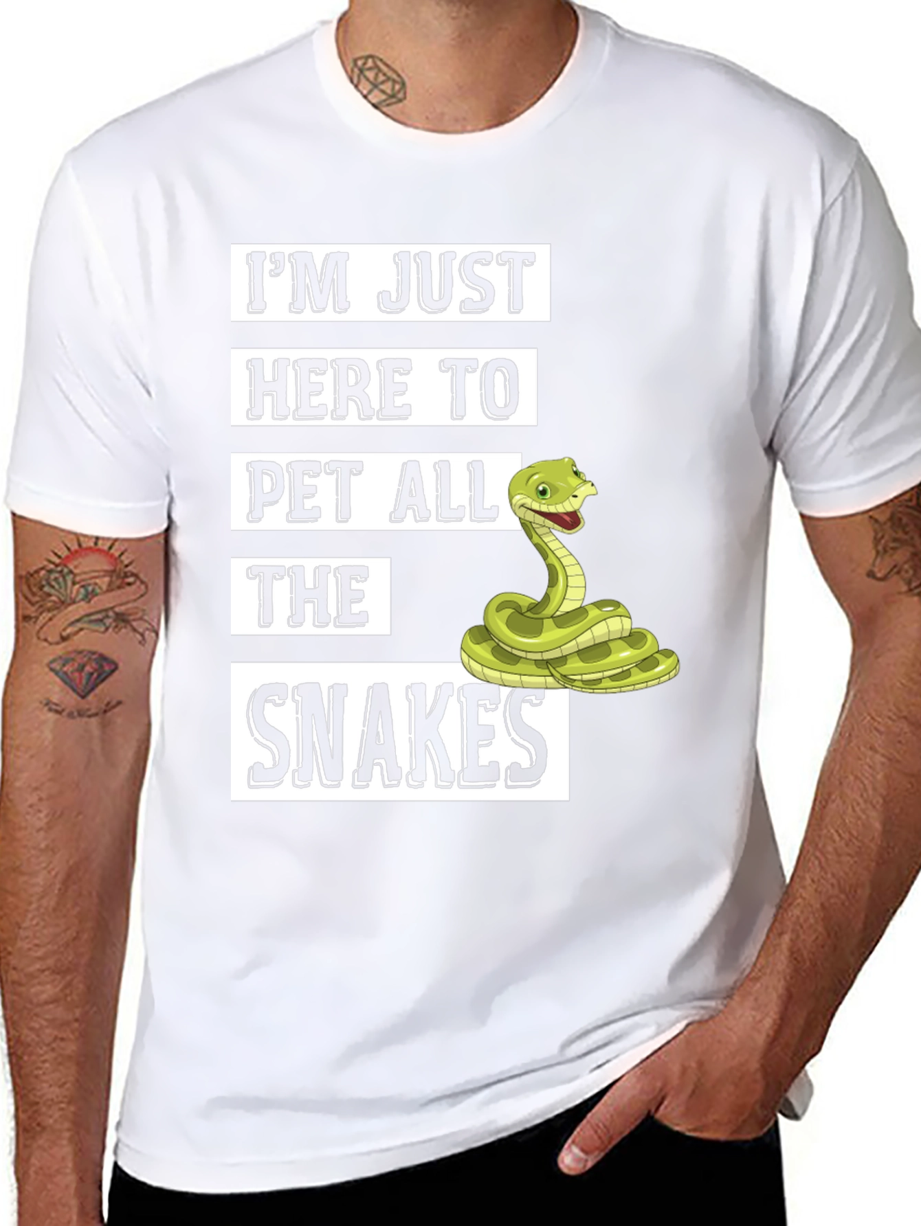 Im Just Here to Pet All The Snakes T-Shirt