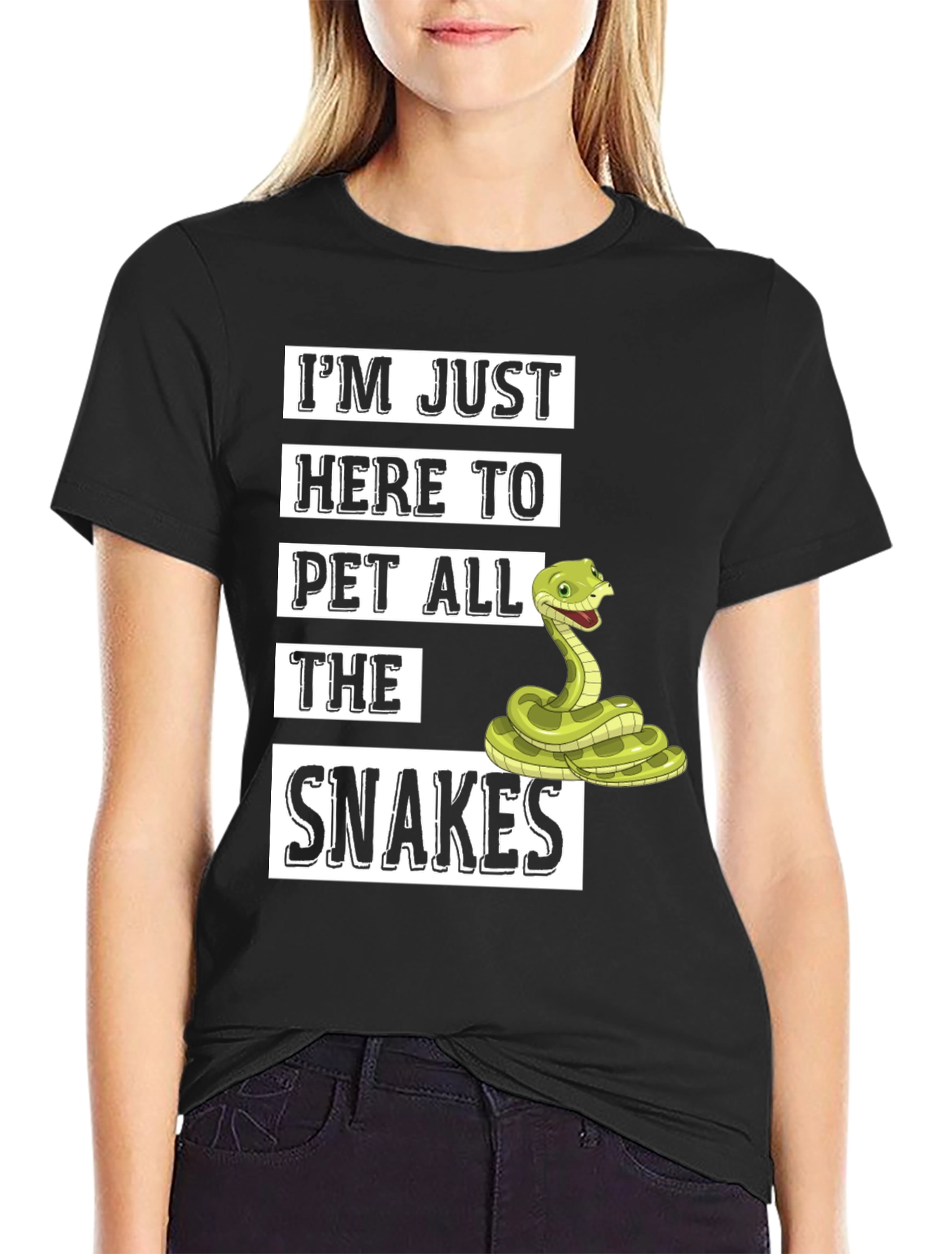 Im Just Here to Pet All The Snakes T-Shirt