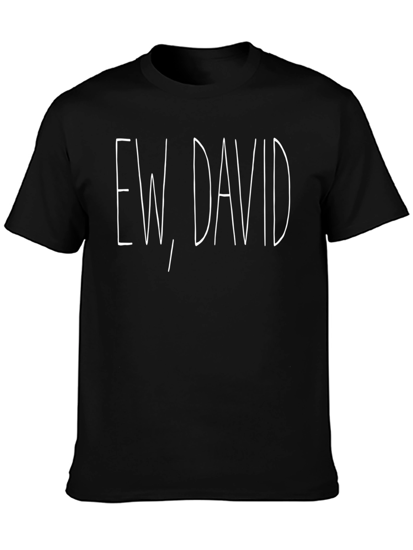 Ew David Black Graphic Tee