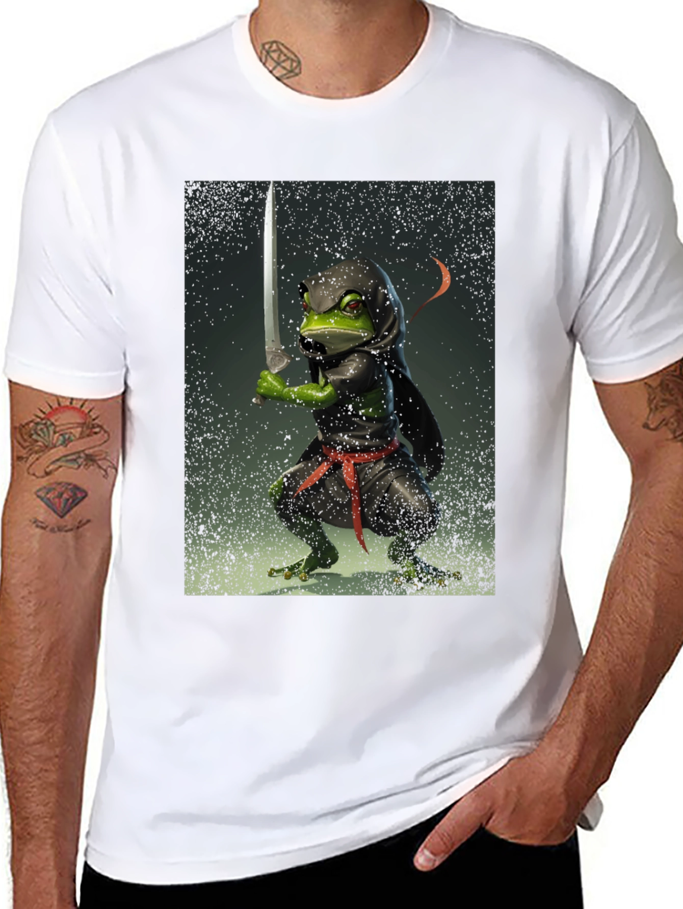 Ninja Frog T-Shirt - Funny Graphic Tee