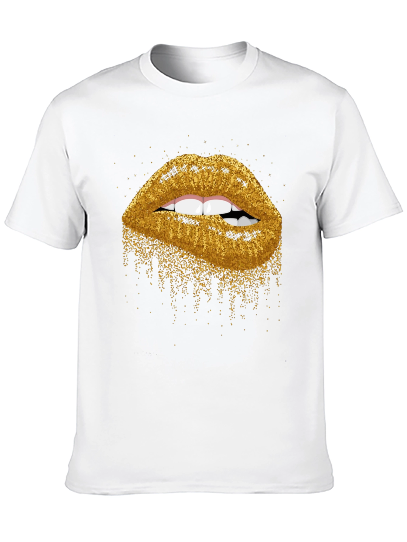 Glitter Lips Graphic Tee - Bold & Stylish