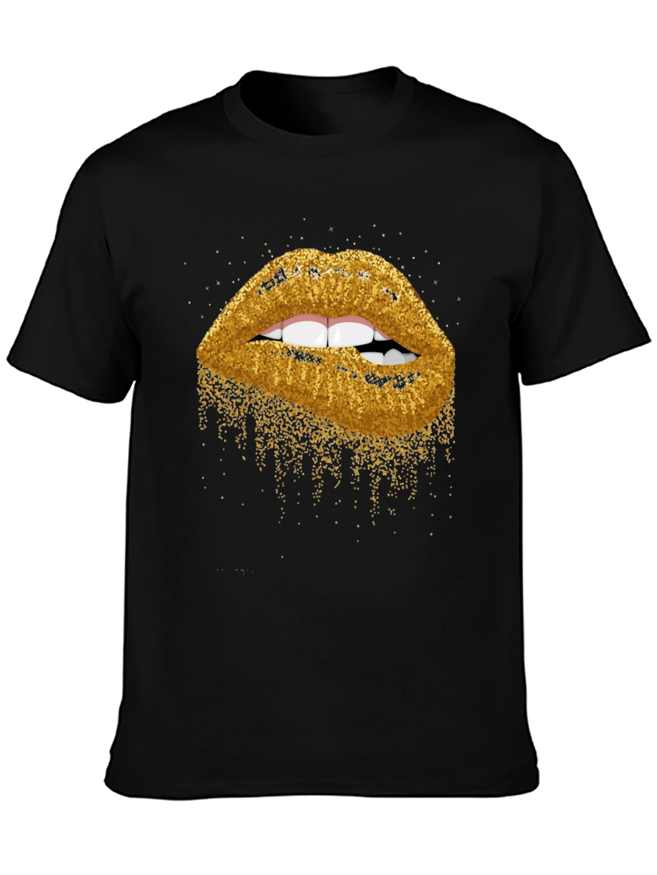 Glitter Lips Graphic Tee - Bold & Stylish