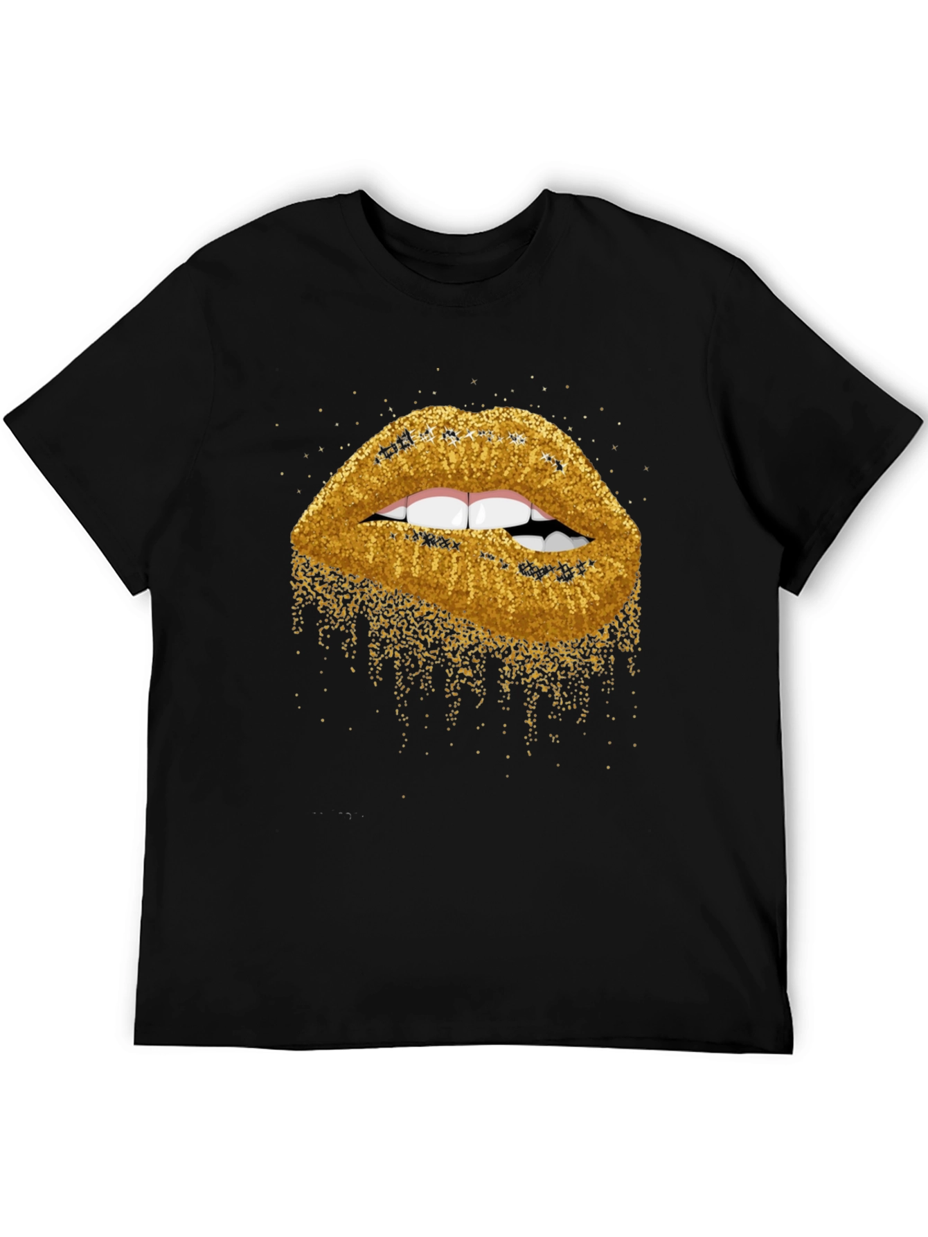 Glitter Lips Graphic Tee - Bold & Stylish