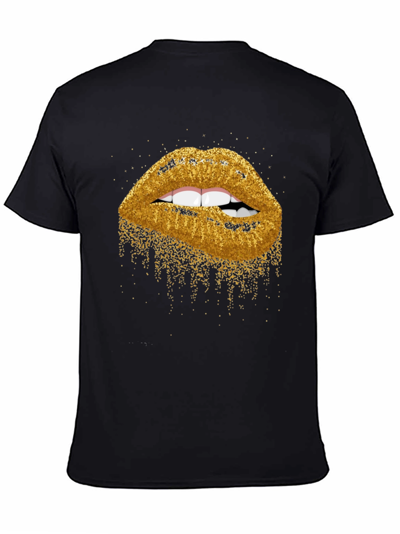 Glitter Lips Graphic Tee - Bold & Stylish