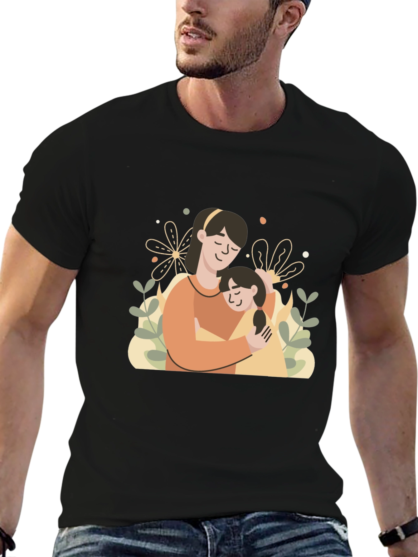 Mothers Day Tee: Mother and Daughter Graphic