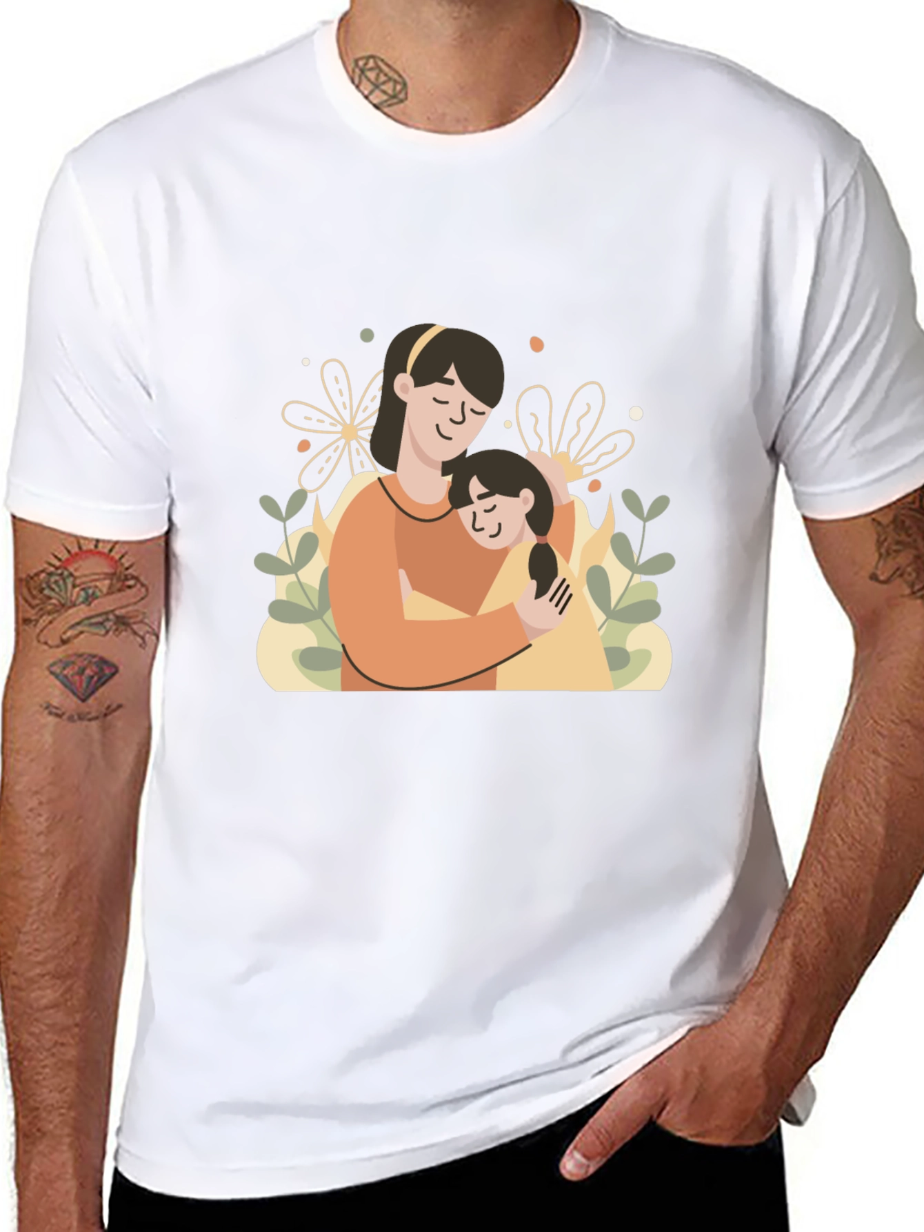 Mothers Day Tee: Mother and Daughter Graphic