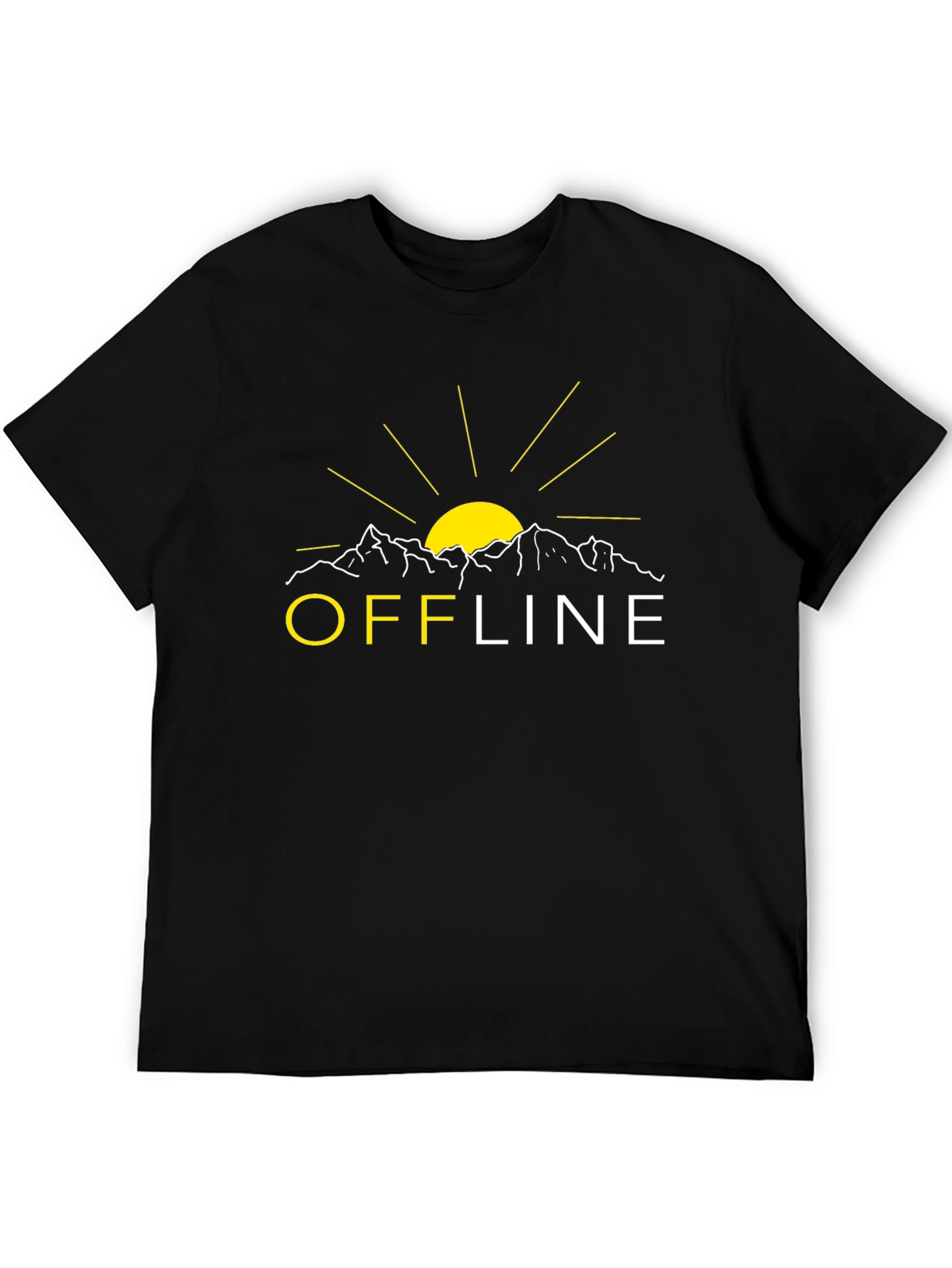 Offline Mountain Graphic Tee - Black