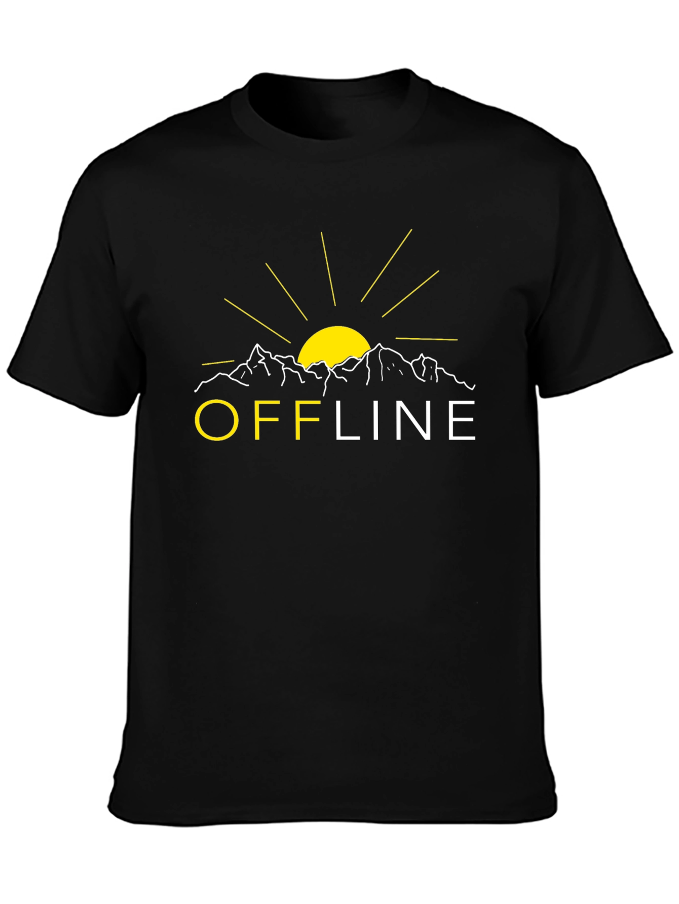 Offline Mountain Graphic Tee - Black