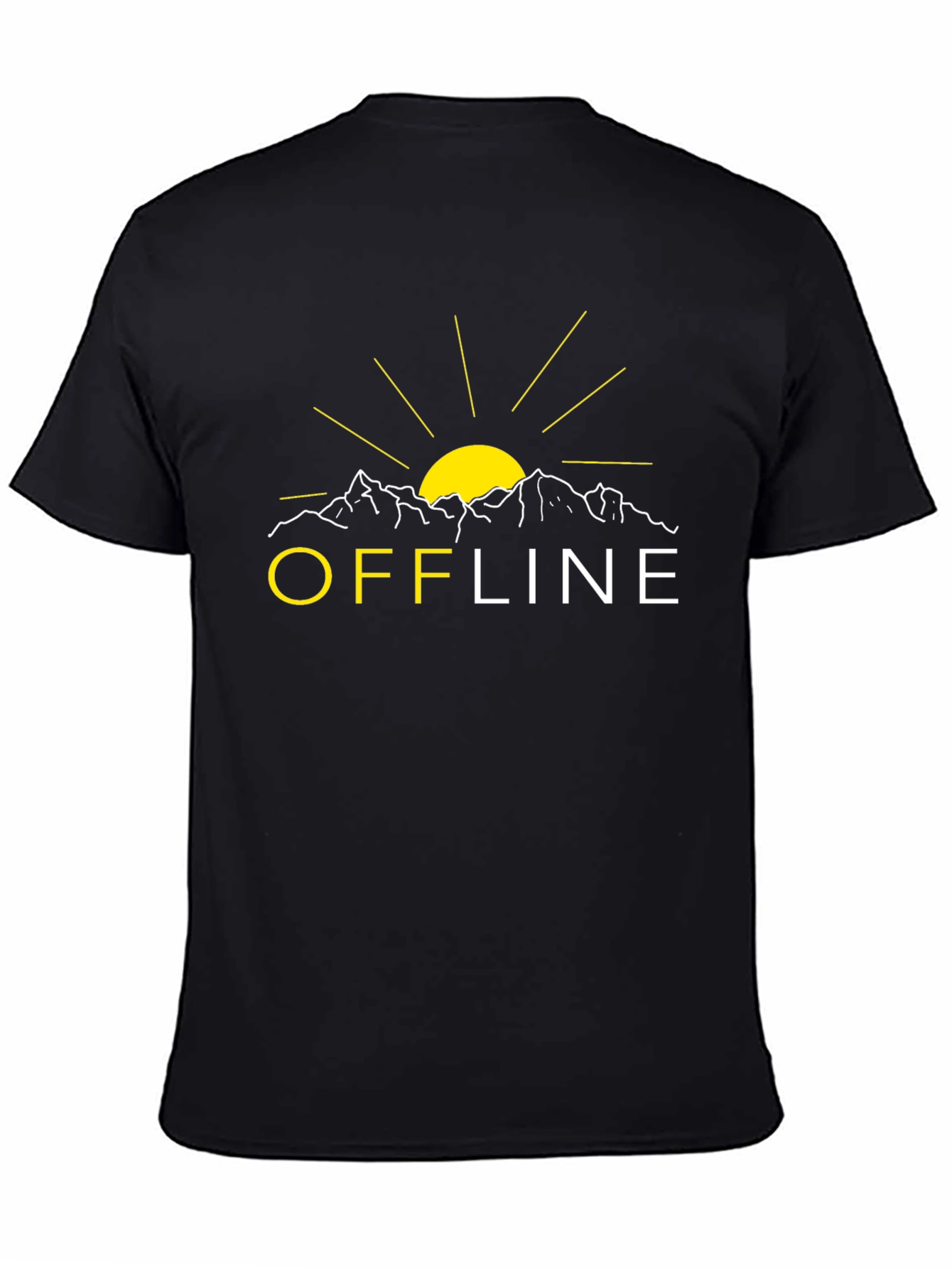 Offline Mountain Graphic Tee - Black