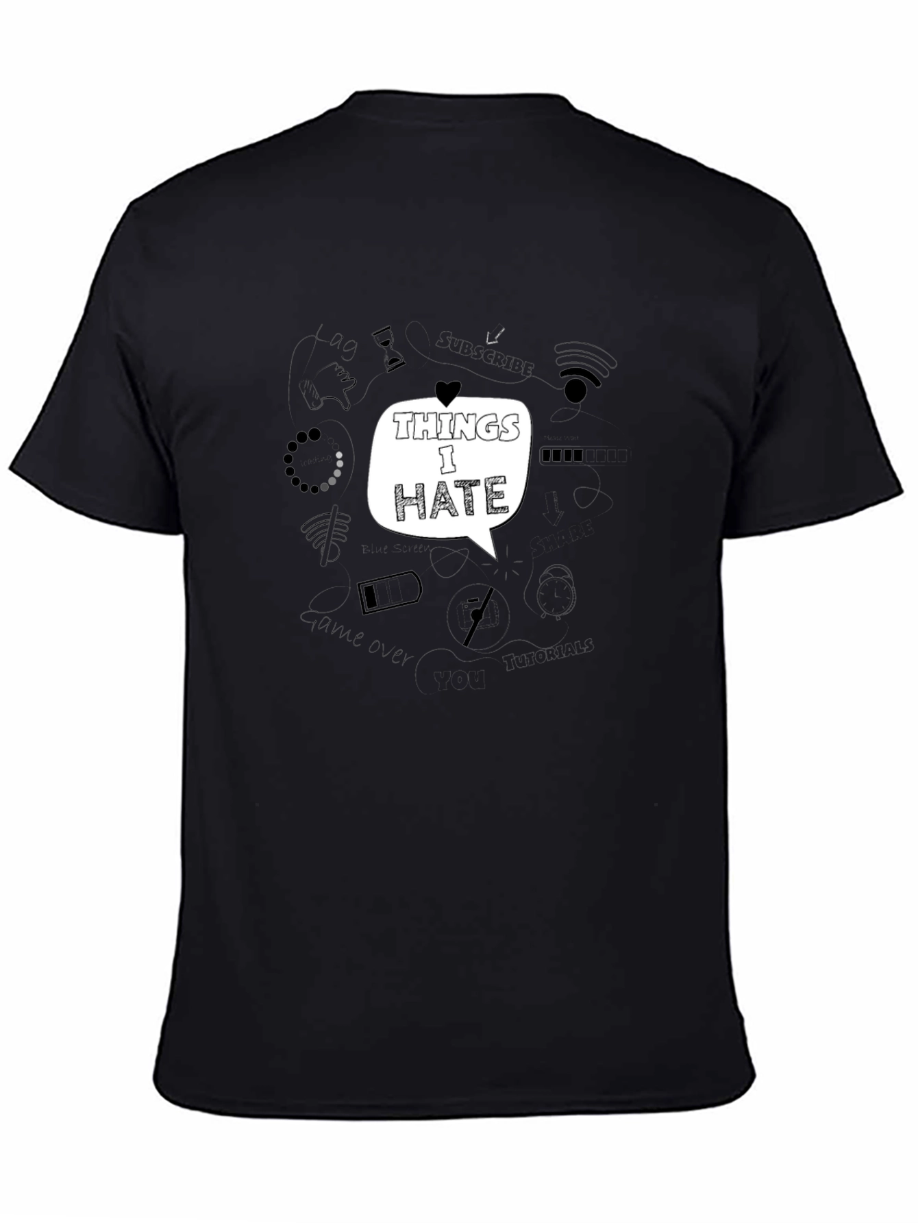 Things I Hate Graphic Tee - Black