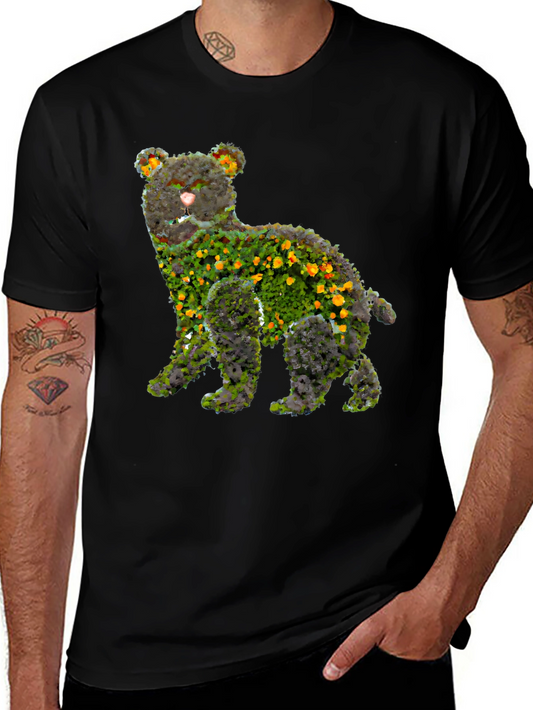 Floral Bear Graphic T-Shirt