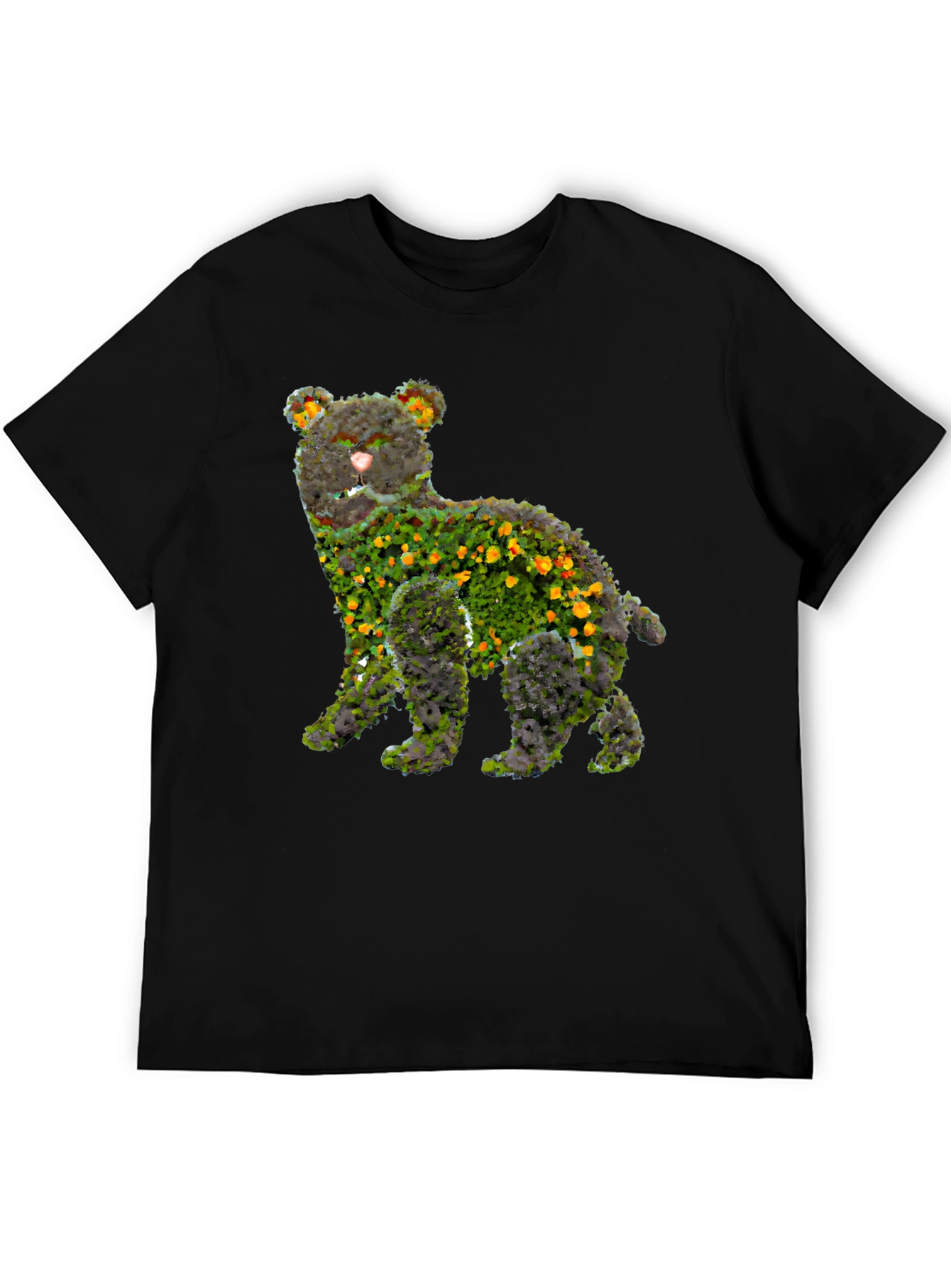 Floral Bear Graphic T-Shirt