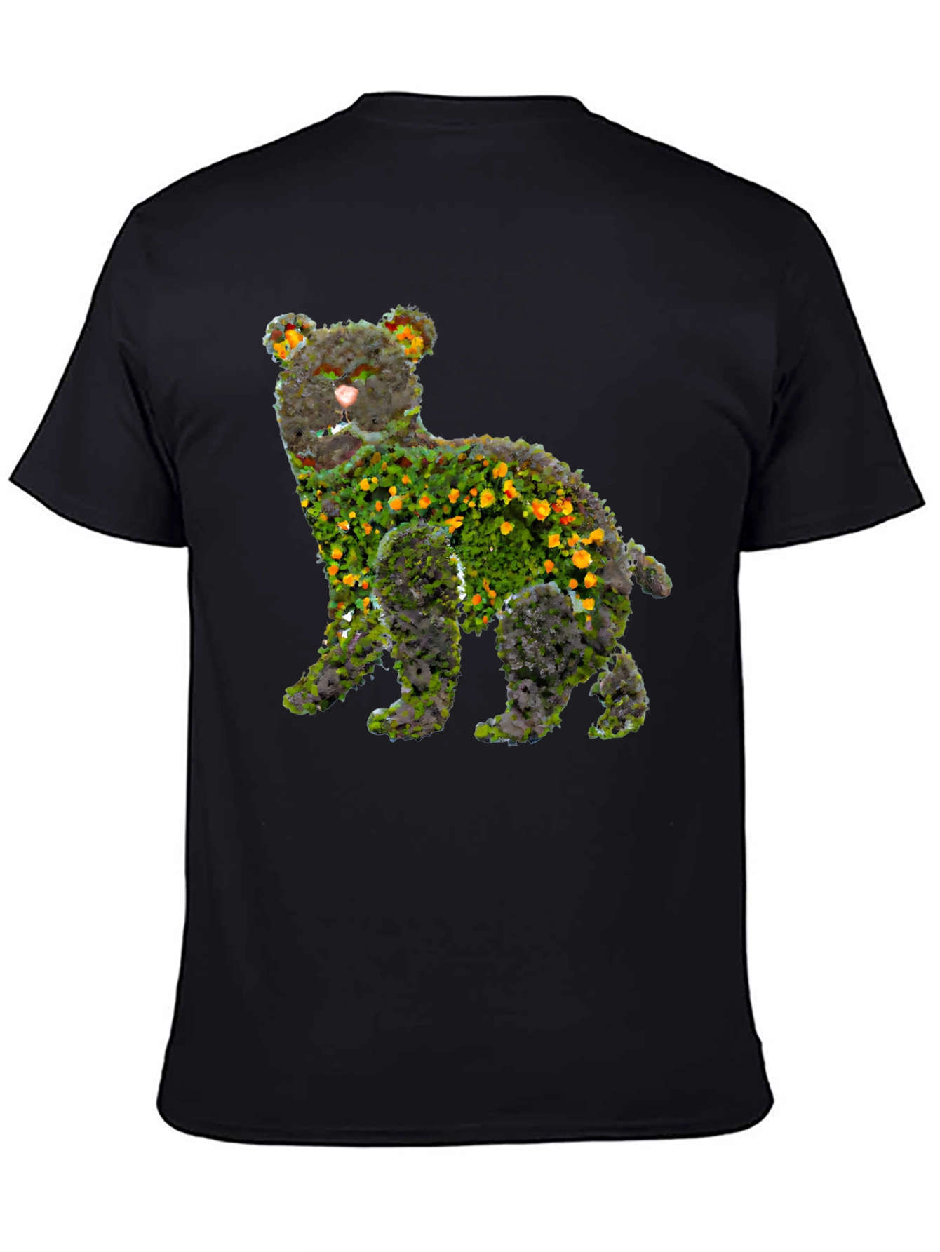 Floral Bear Graphic T-Shirt