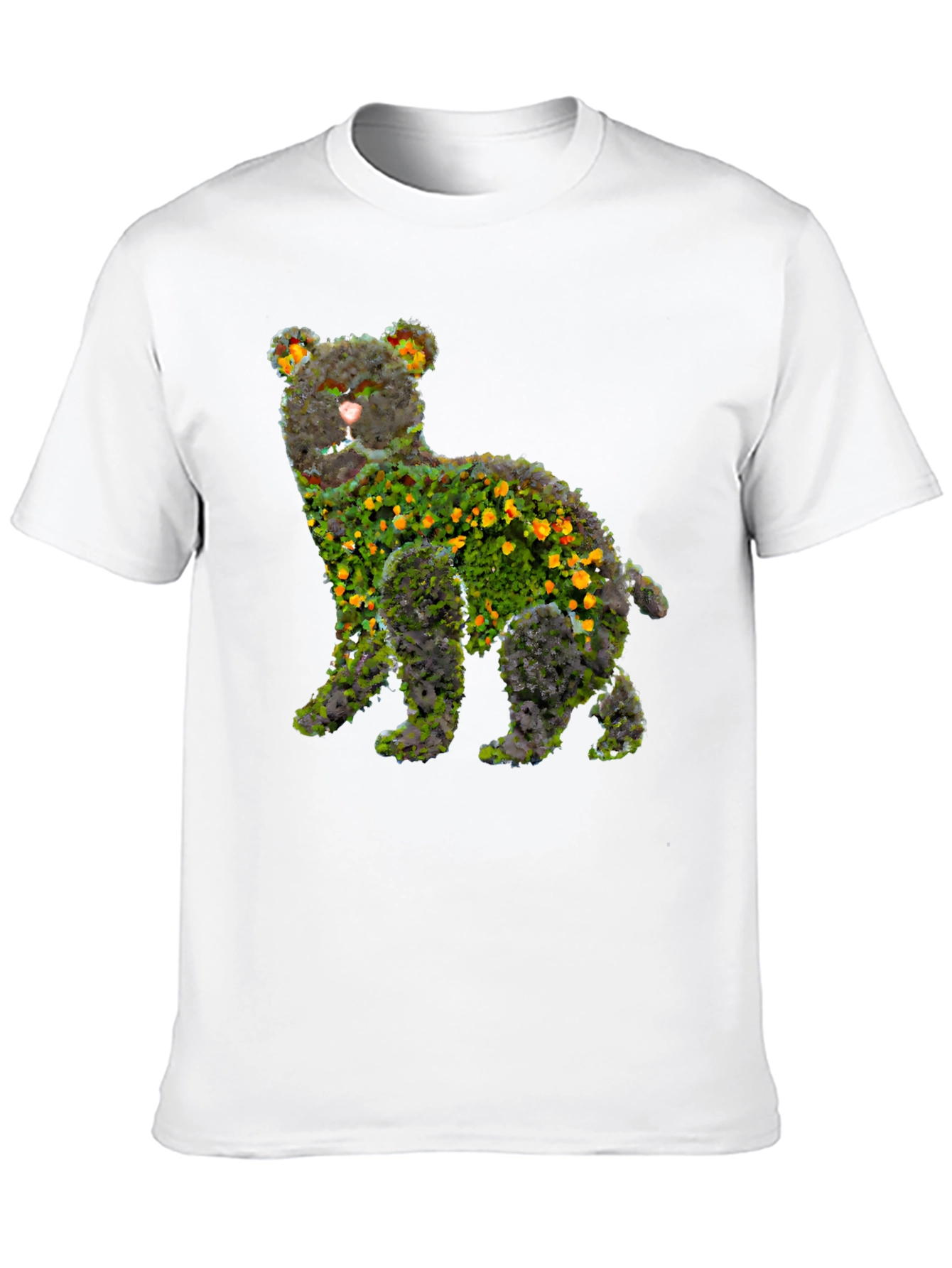 Floral Bear Graphic T-Shirt