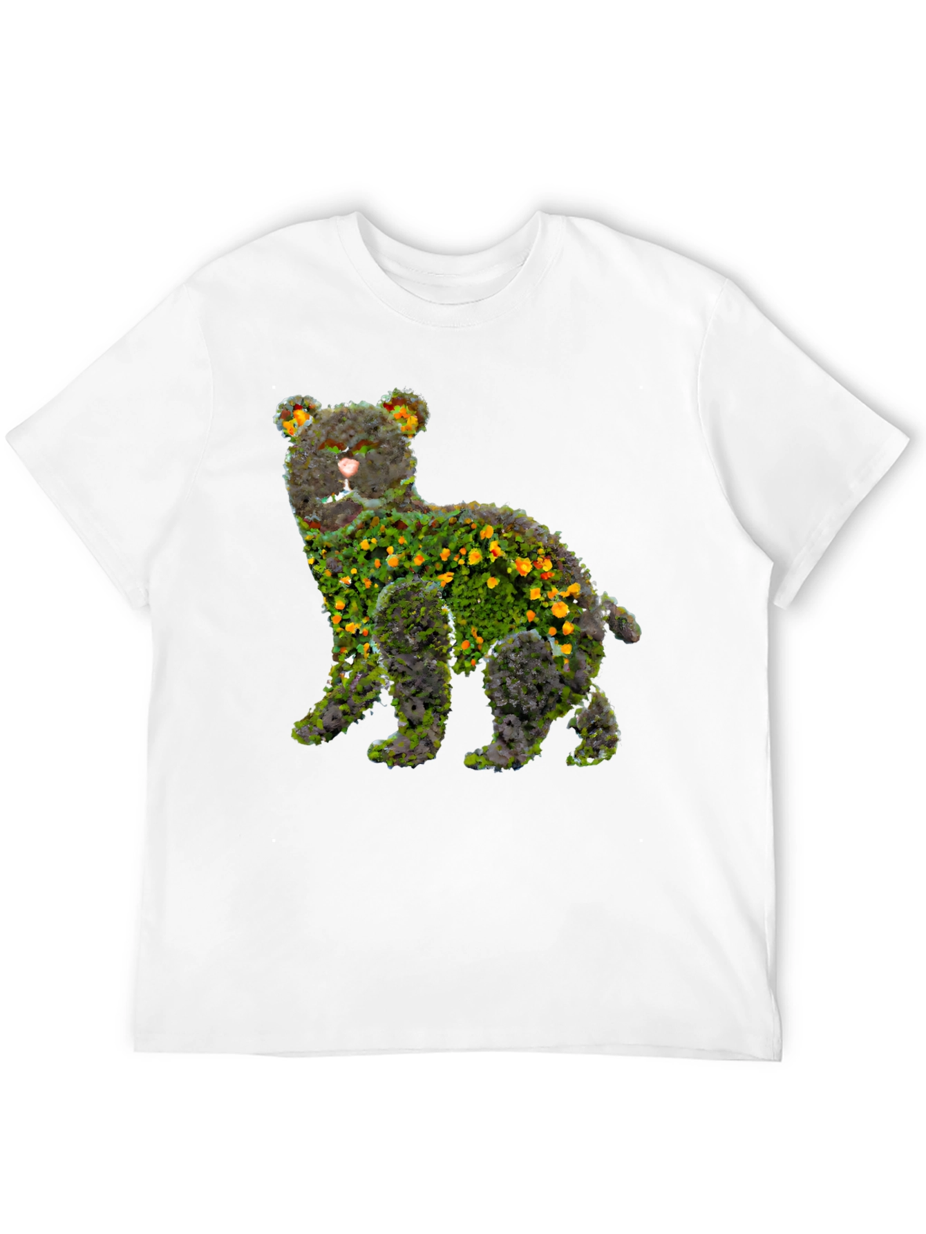 Floral Bear Graphic T-Shirt