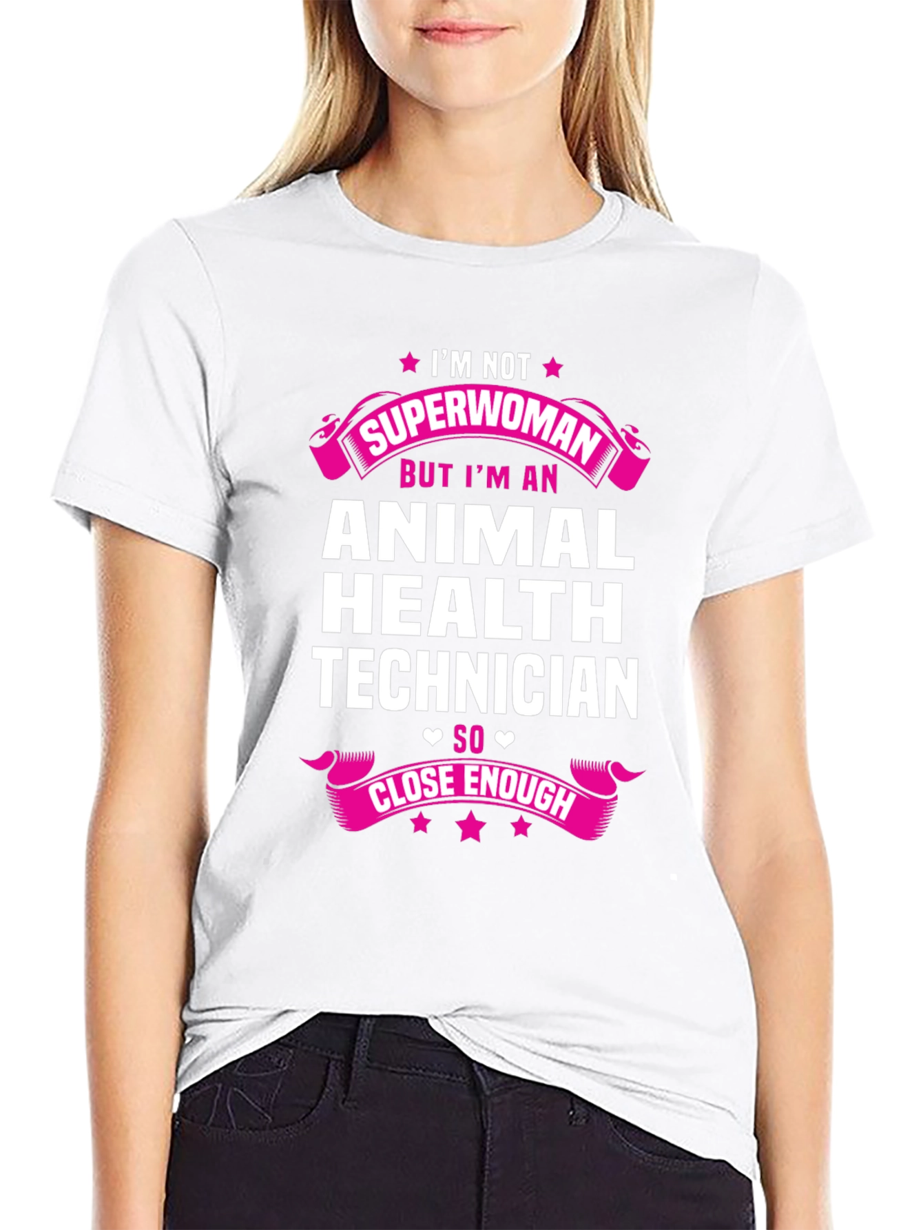Animal Health Technician Superwoman T-Shirt