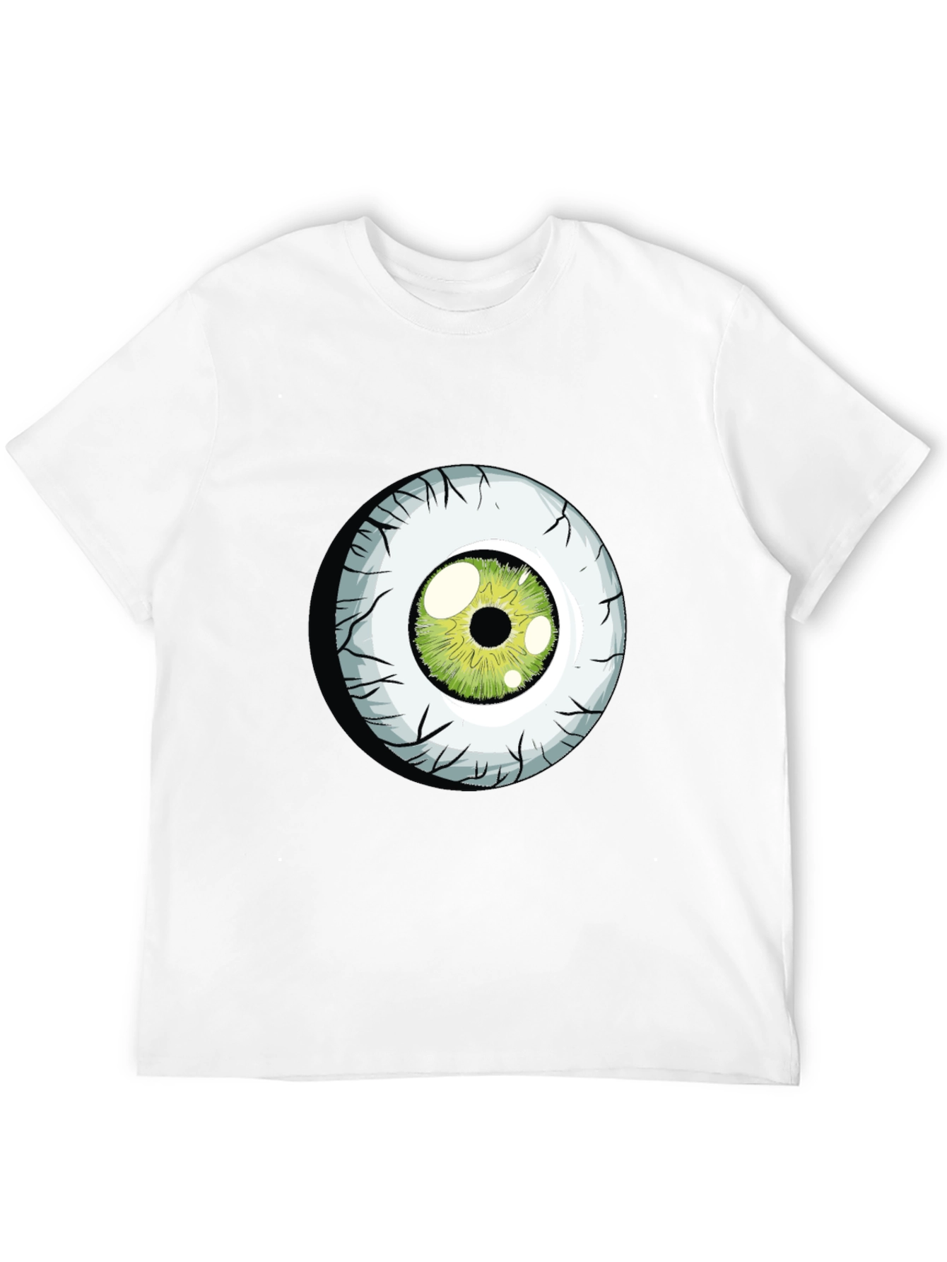 Green Eyeball Graphic Tee - Soft Cotton Blend