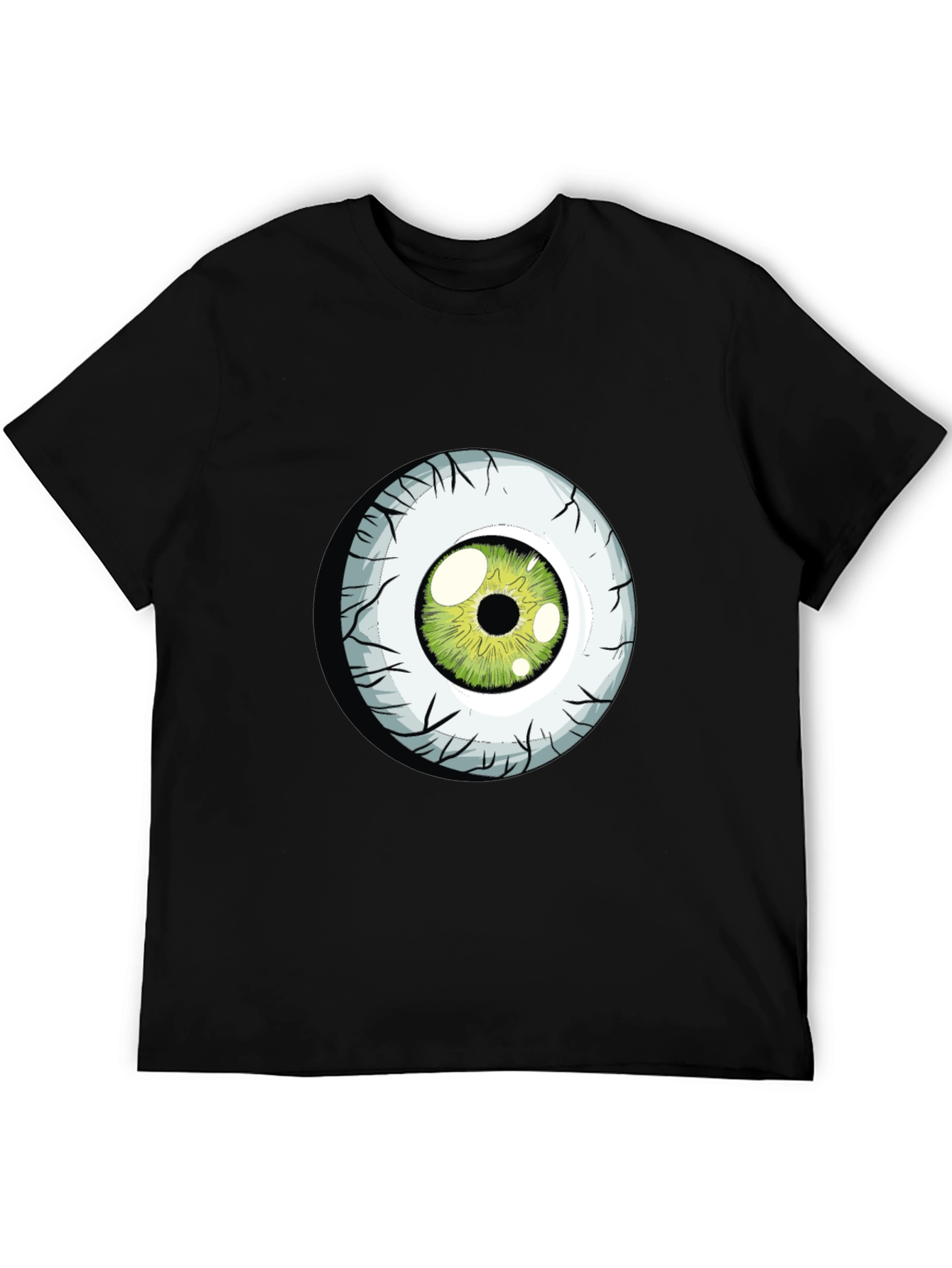 Green Eyeball Graphic Tee - Soft Cotton Blend
