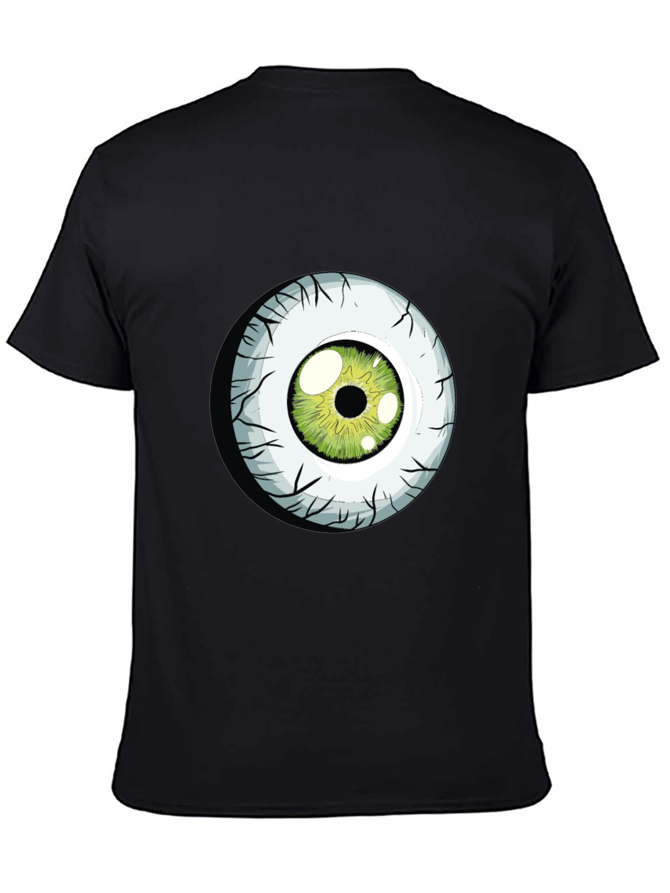 Green Eyeball Graphic Tee - Soft Cotton Blend