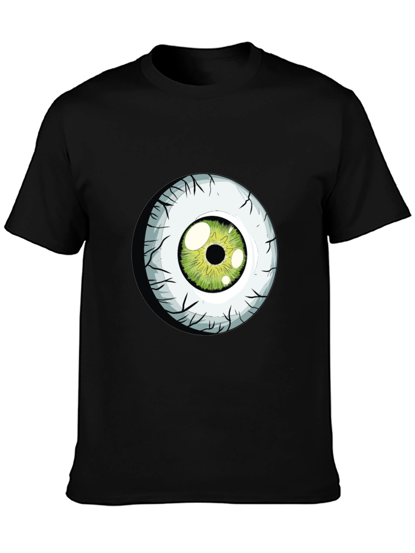 Green Eyeball Graphic Tee - Soft Cotton Blend