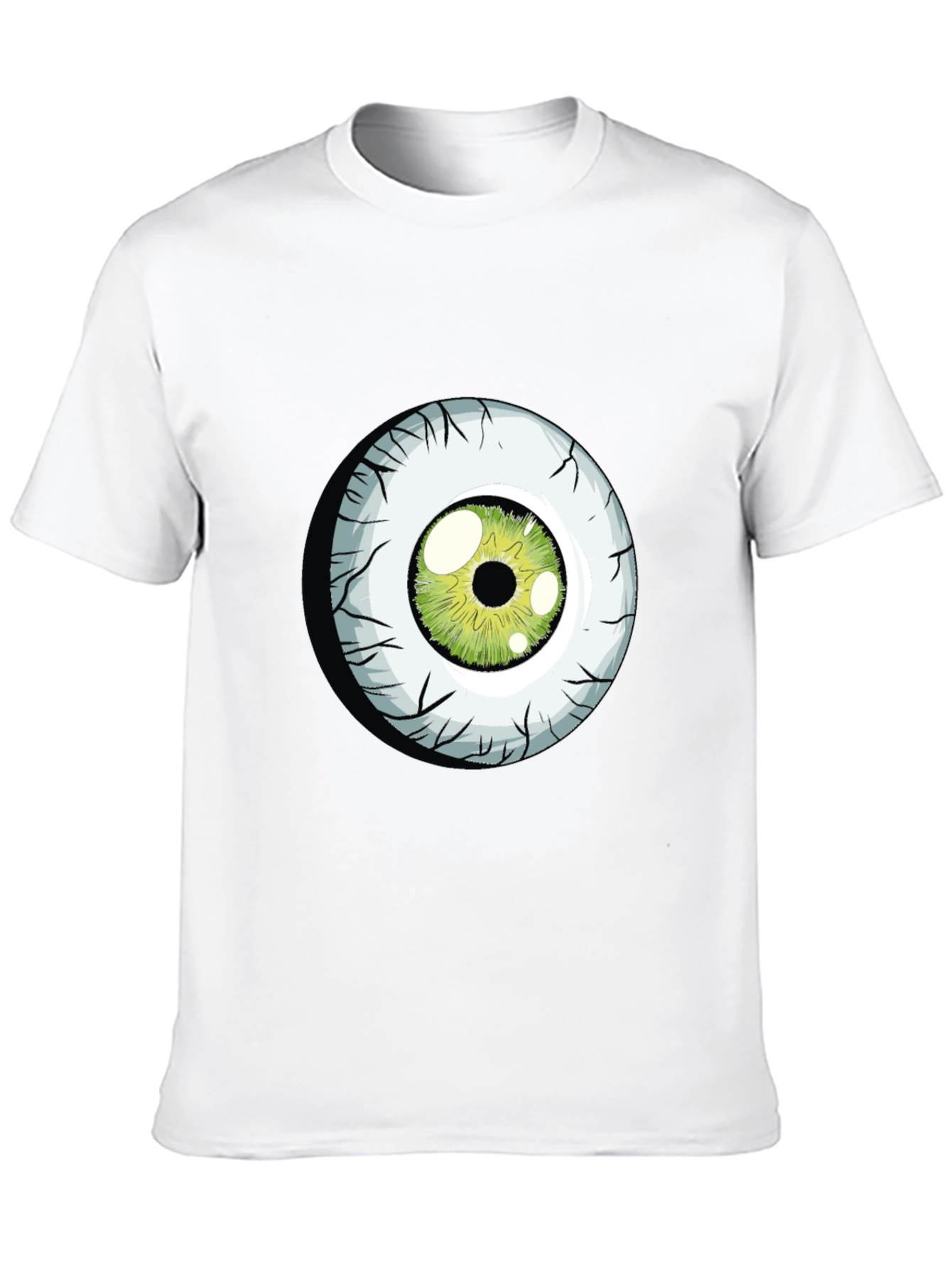 Green Eyeball Graphic Tee - Soft Cotton Blend