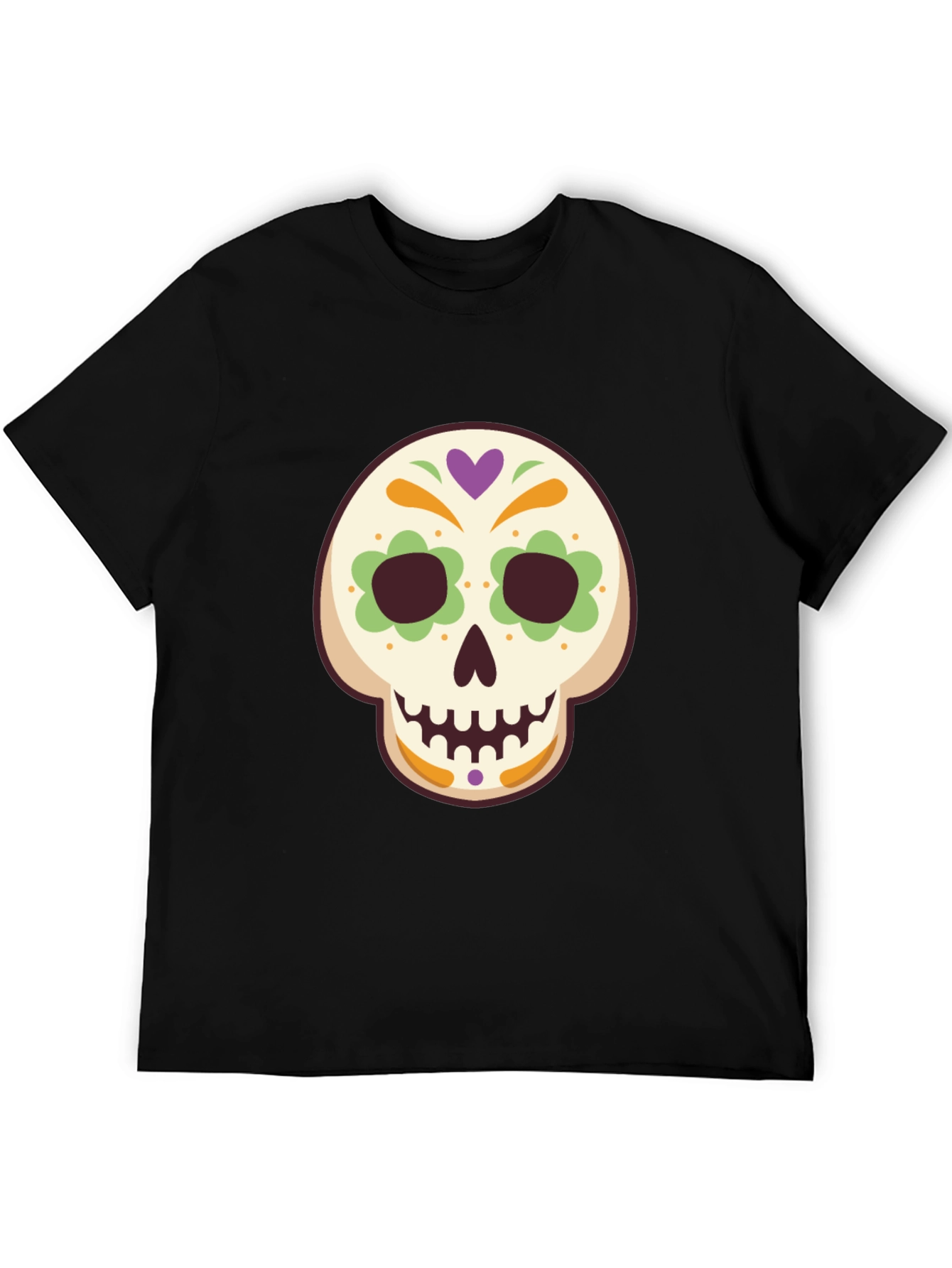 Sugar Skull Graphic Tee - Mens Black T-Shirt