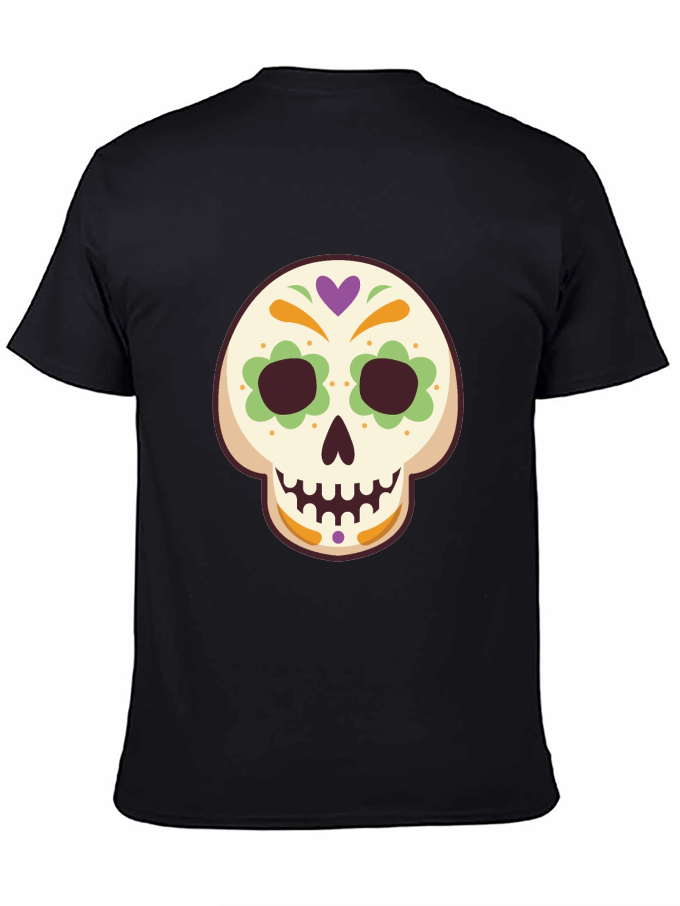 Sugar Skull Graphic Tee - Mens Black T-Shirt
