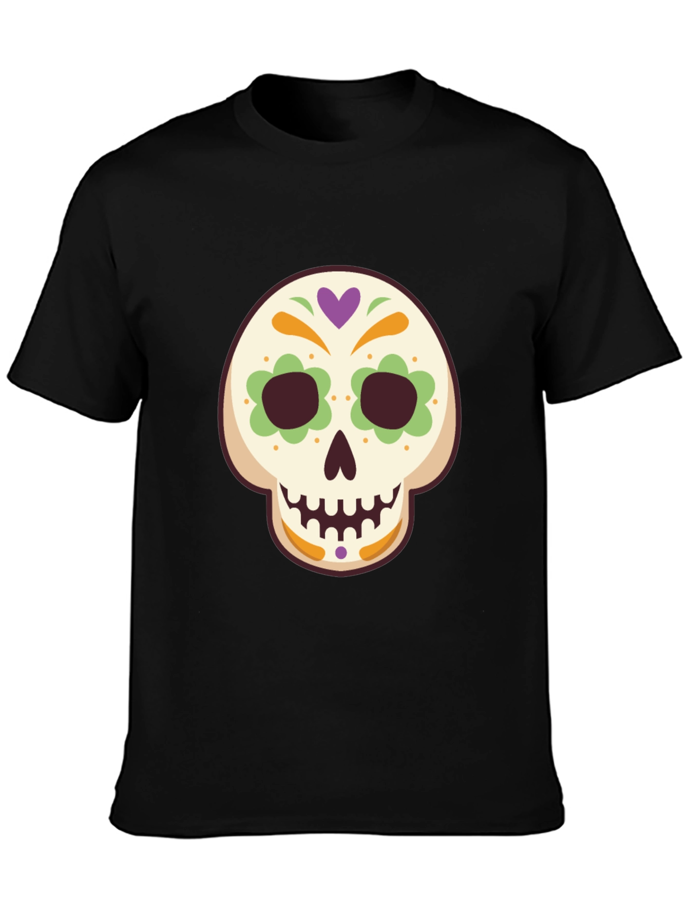 Sugar Skull Graphic Tee - Mens Black T-Shirt