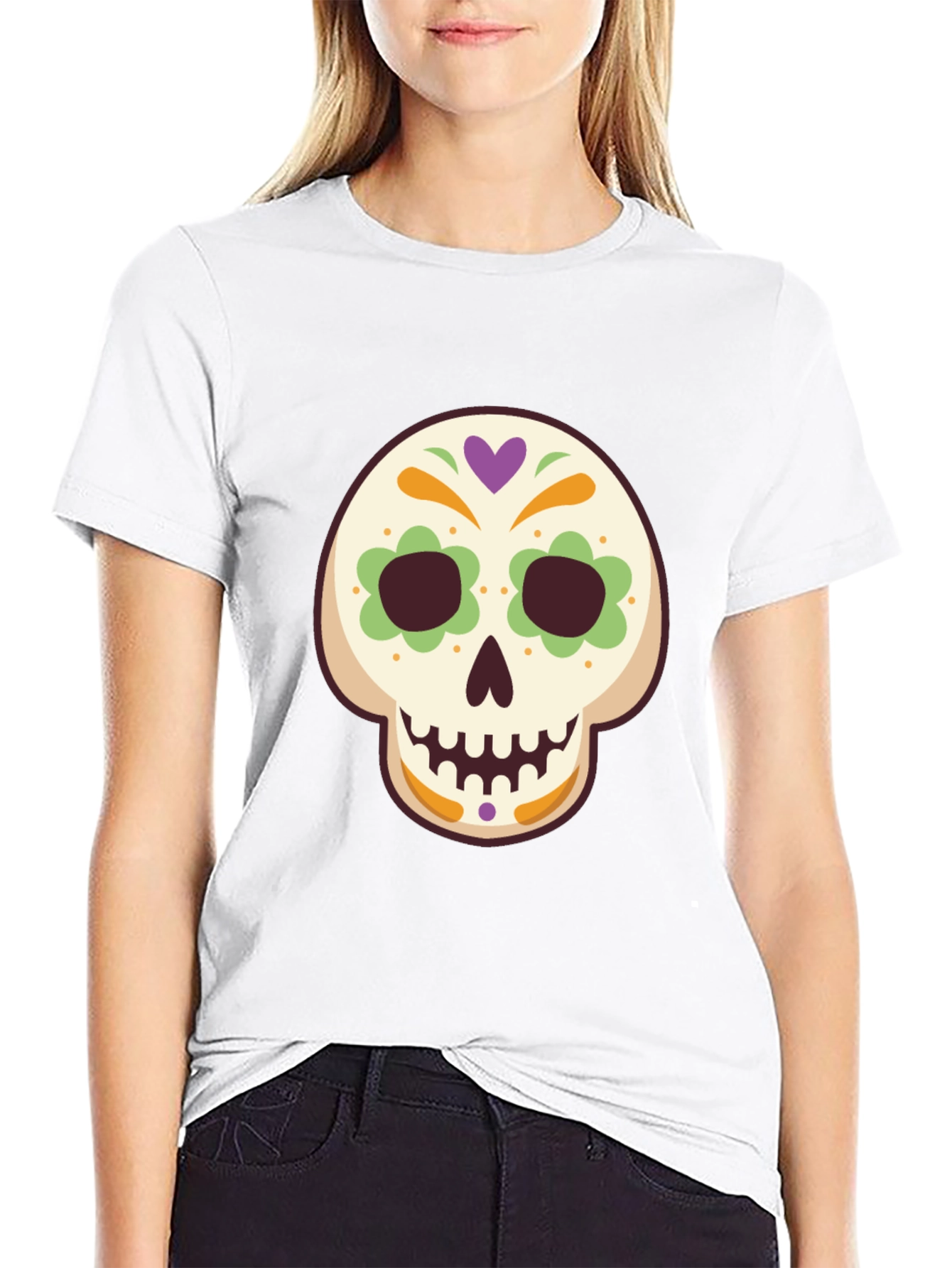 Sugar Skull Graphic Tee - Mens Black T-Shirt