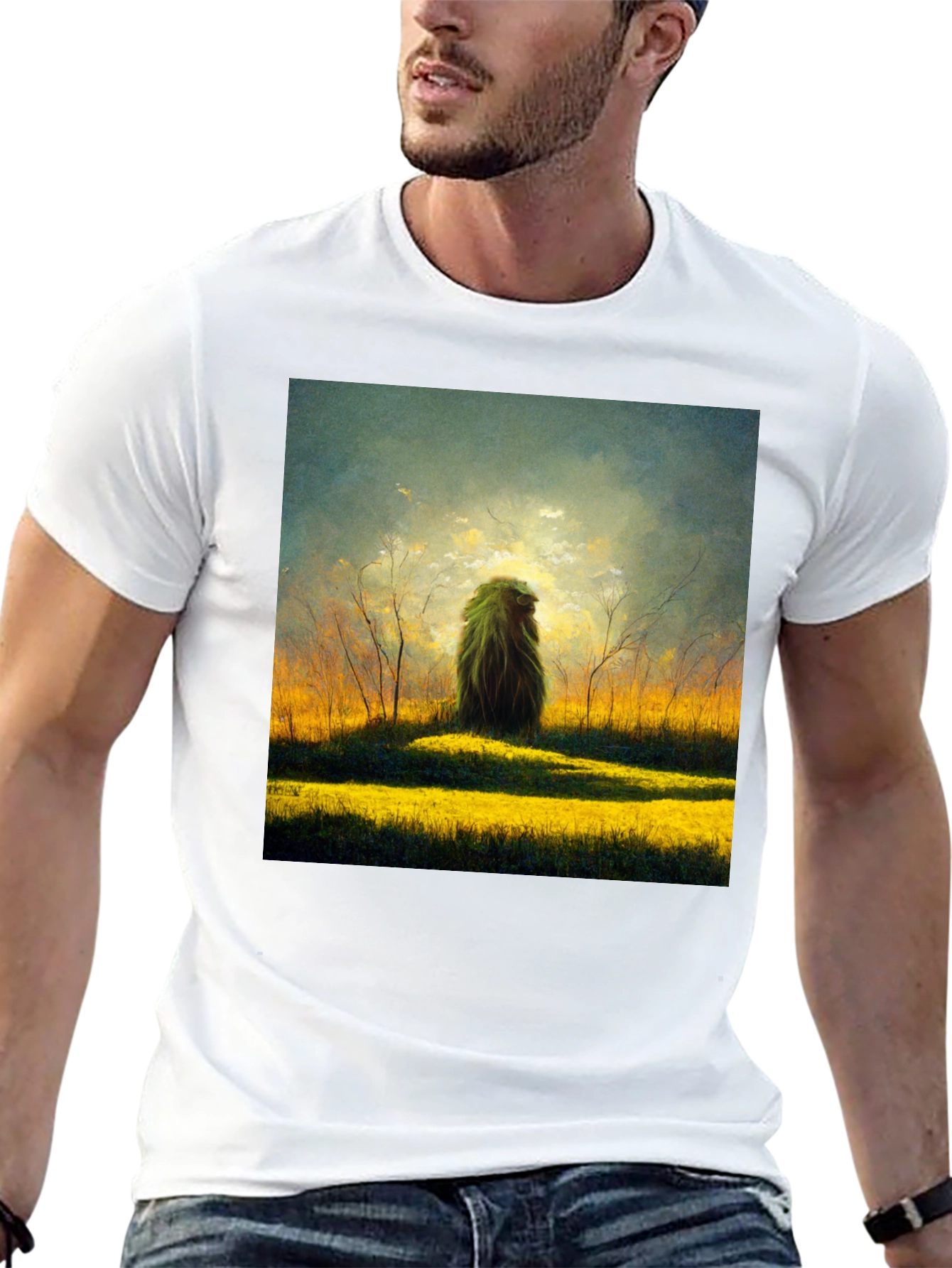 Nature Art Graphic Tee - Mens Black T-Shirt