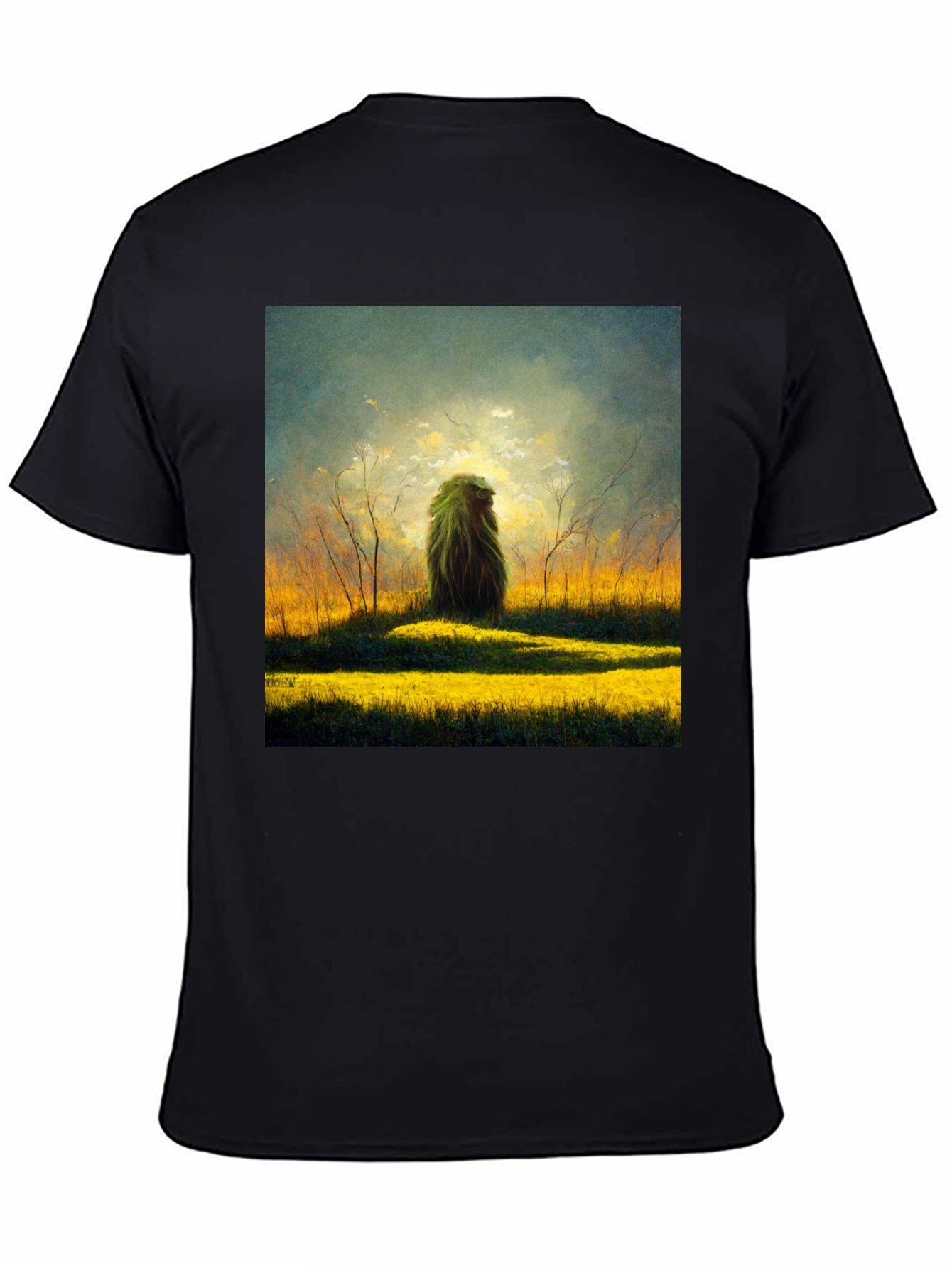 Nature Art Graphic Tee - Mens Black T-Shirt