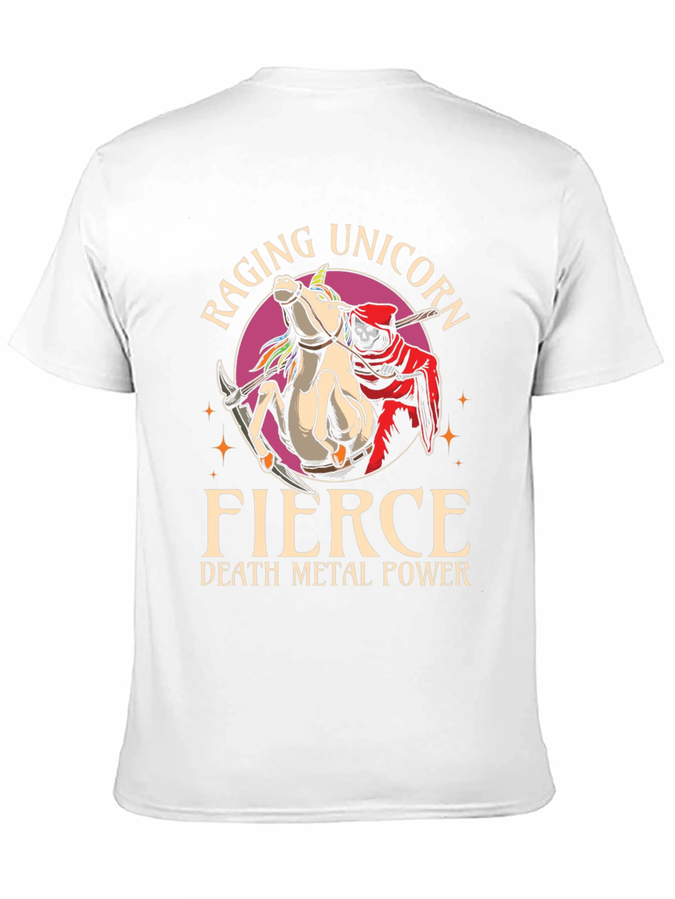 Raging Unicorn Death Metal T-Shirt