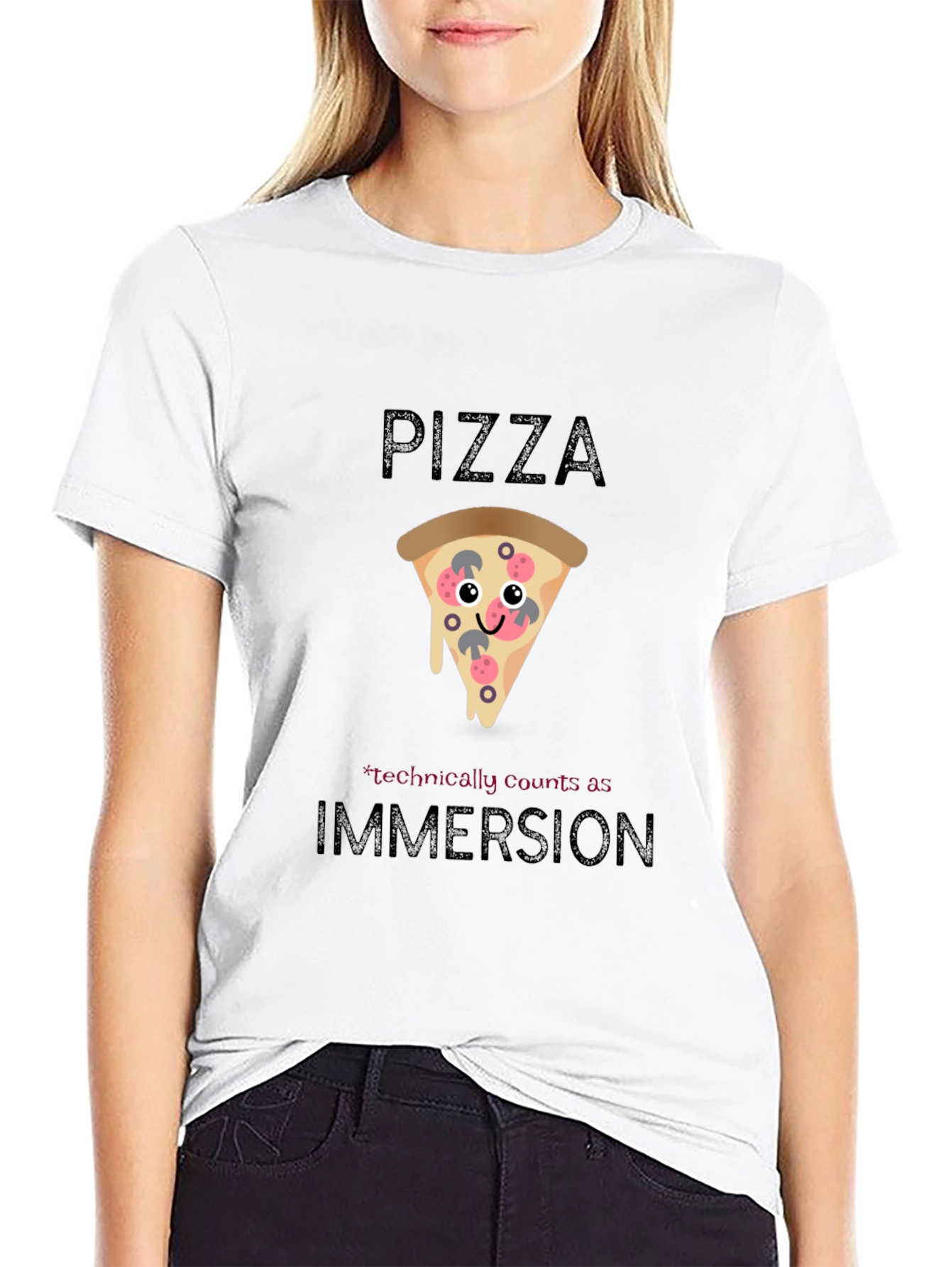 Pizza Immersion Graphic Tee - Casual Comfort