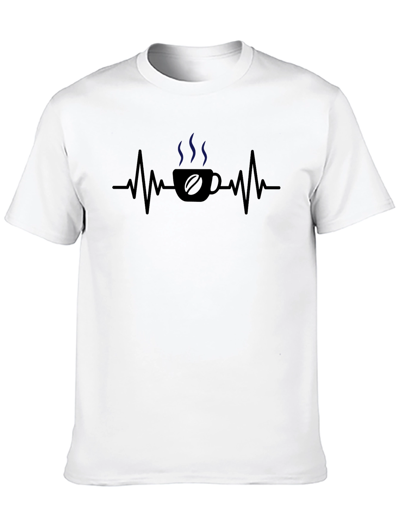 Coffee Heartbeat T-Shirt - Caffeine Lover Tee