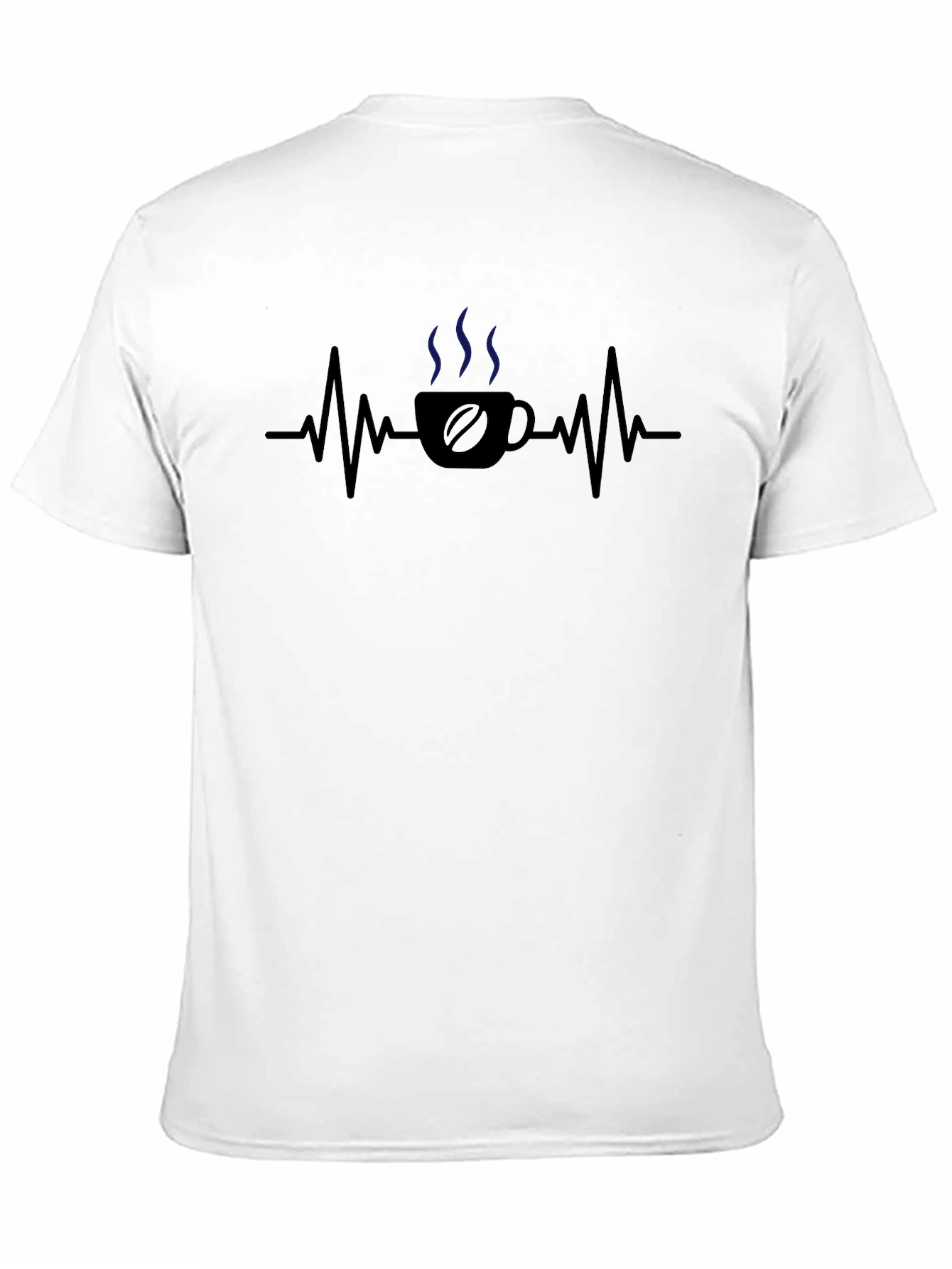 Coffee Heartbeat T-Shirt - Caffeine Lover Tee