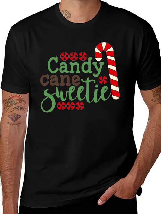Candy Cane Sweetie Graphic Tee - Holiday Shirt