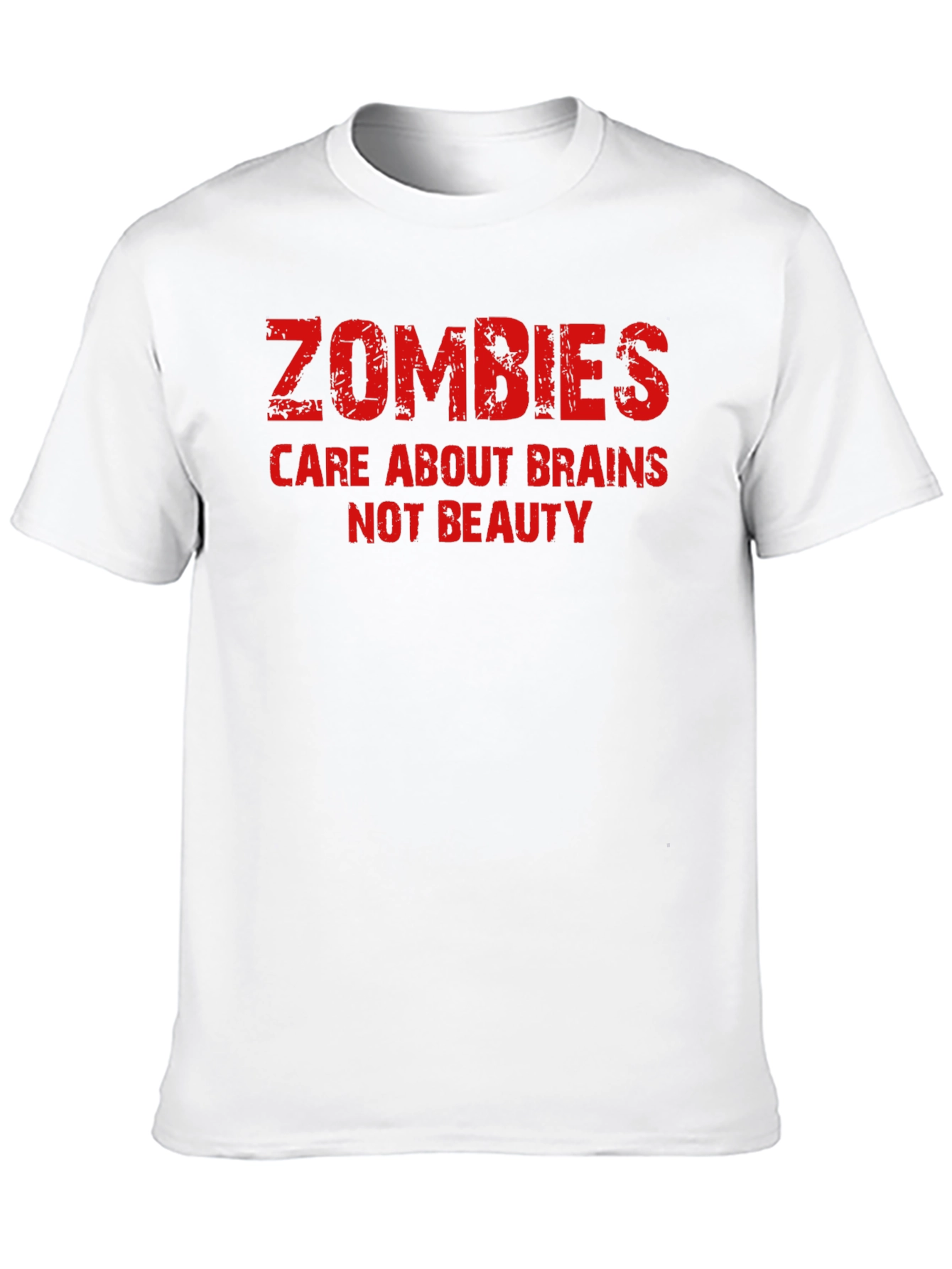 Zombies Care About Brains T-Shirt - Black