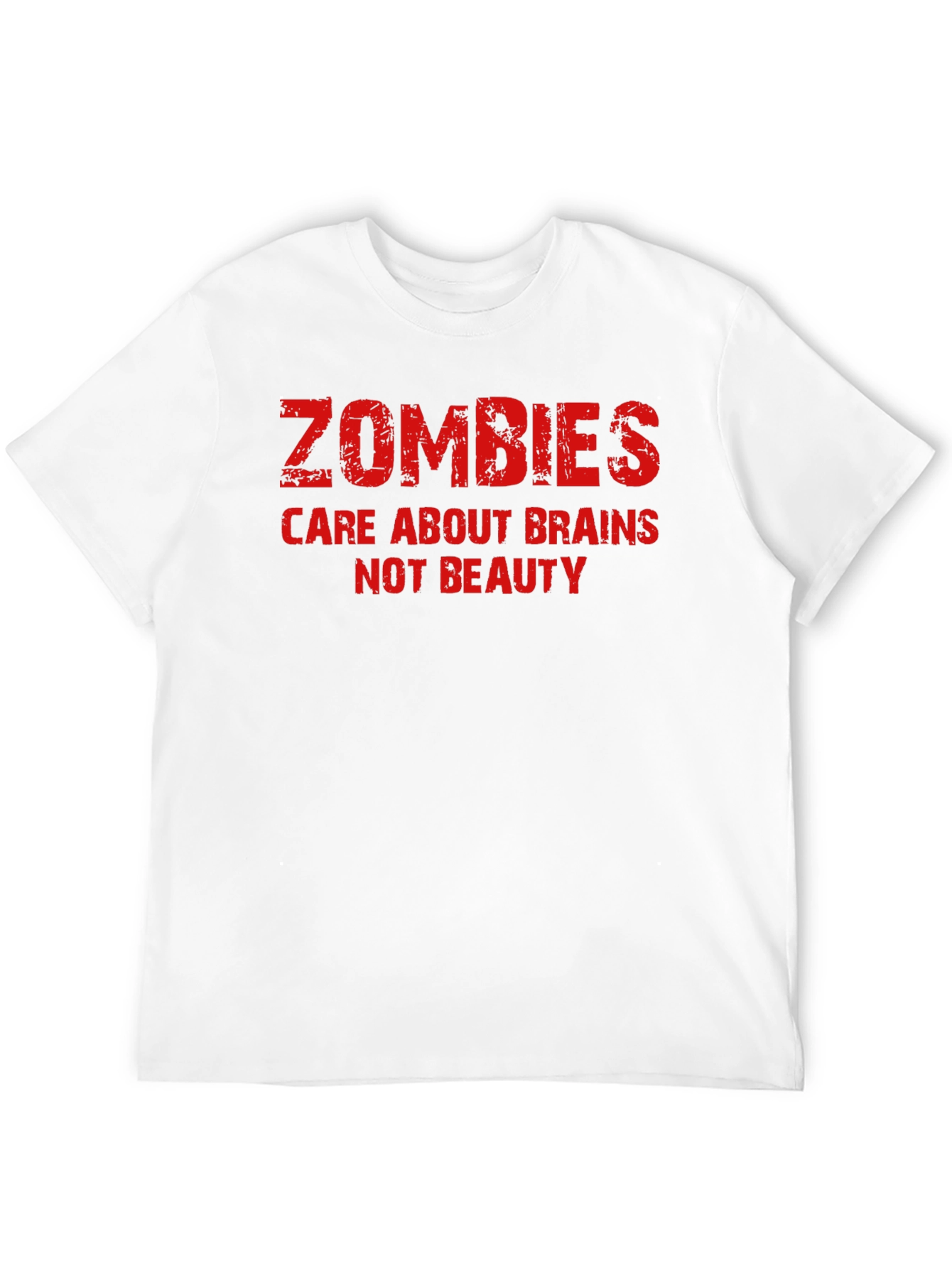 Zombies Care About Brains T-Shirt - Black