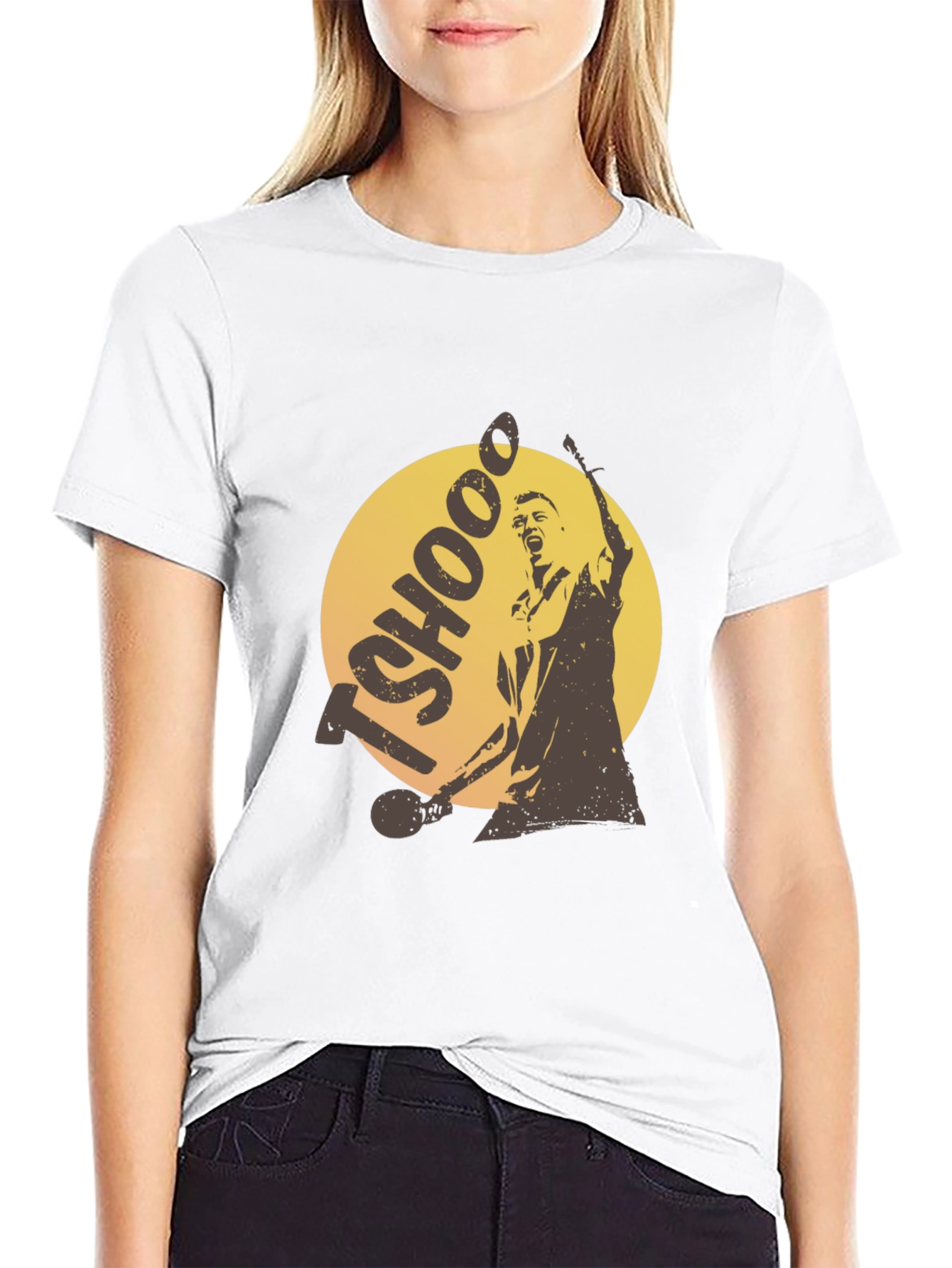 TSHOOO Graphic Tee - Black Cotton T-Shirt