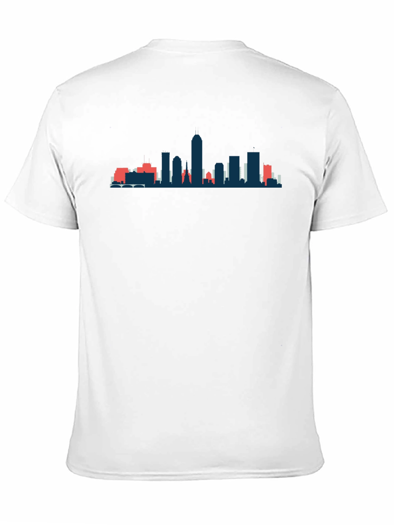 Cityscape Silhouette Graphic Tee - Black