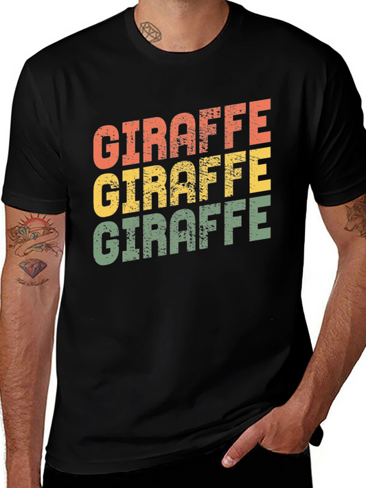 Retro Giraffe T-Shirt - Vintage Style Graphic Tee
