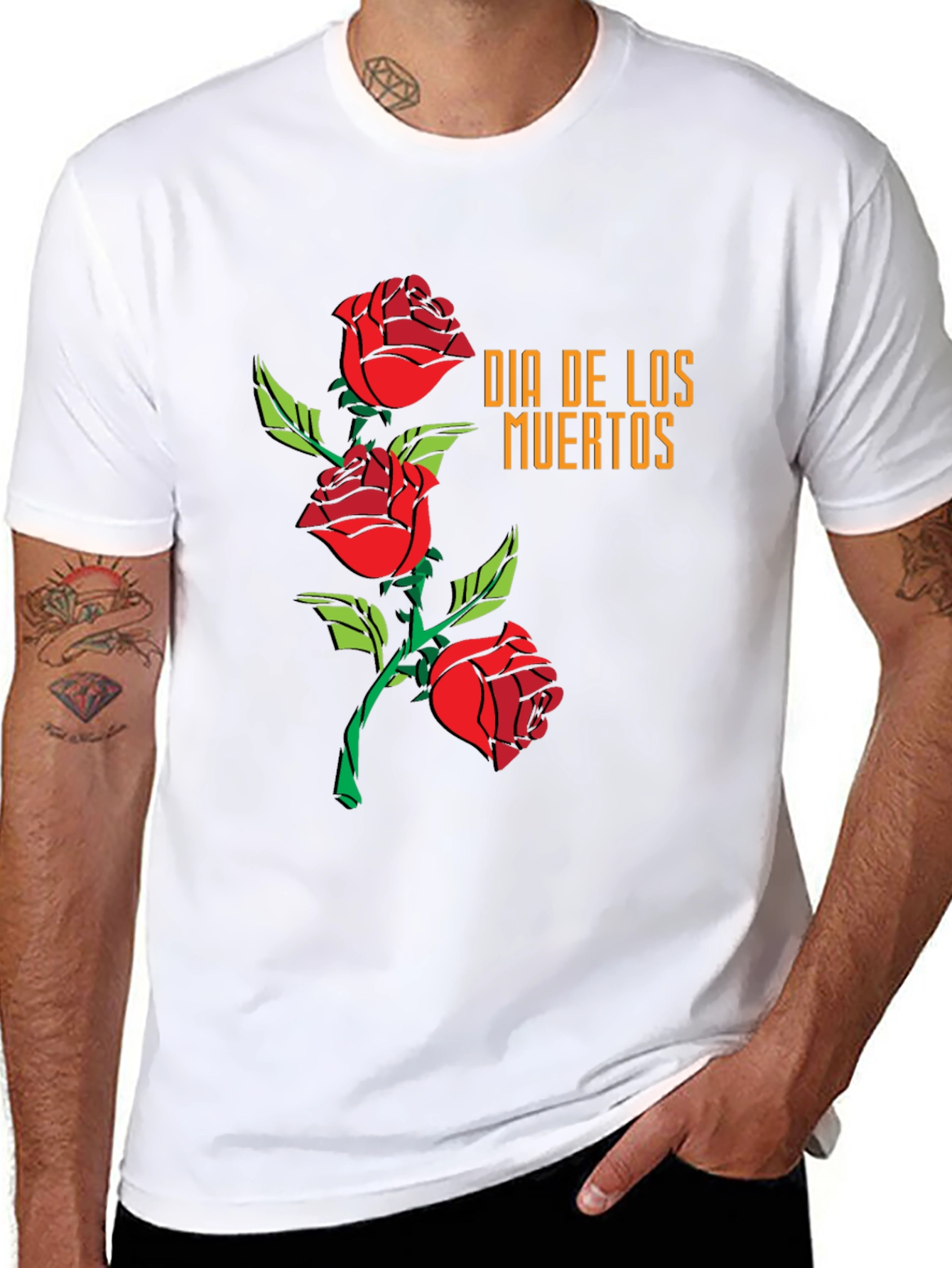 Dia de los Muertos Roses T-Shirt