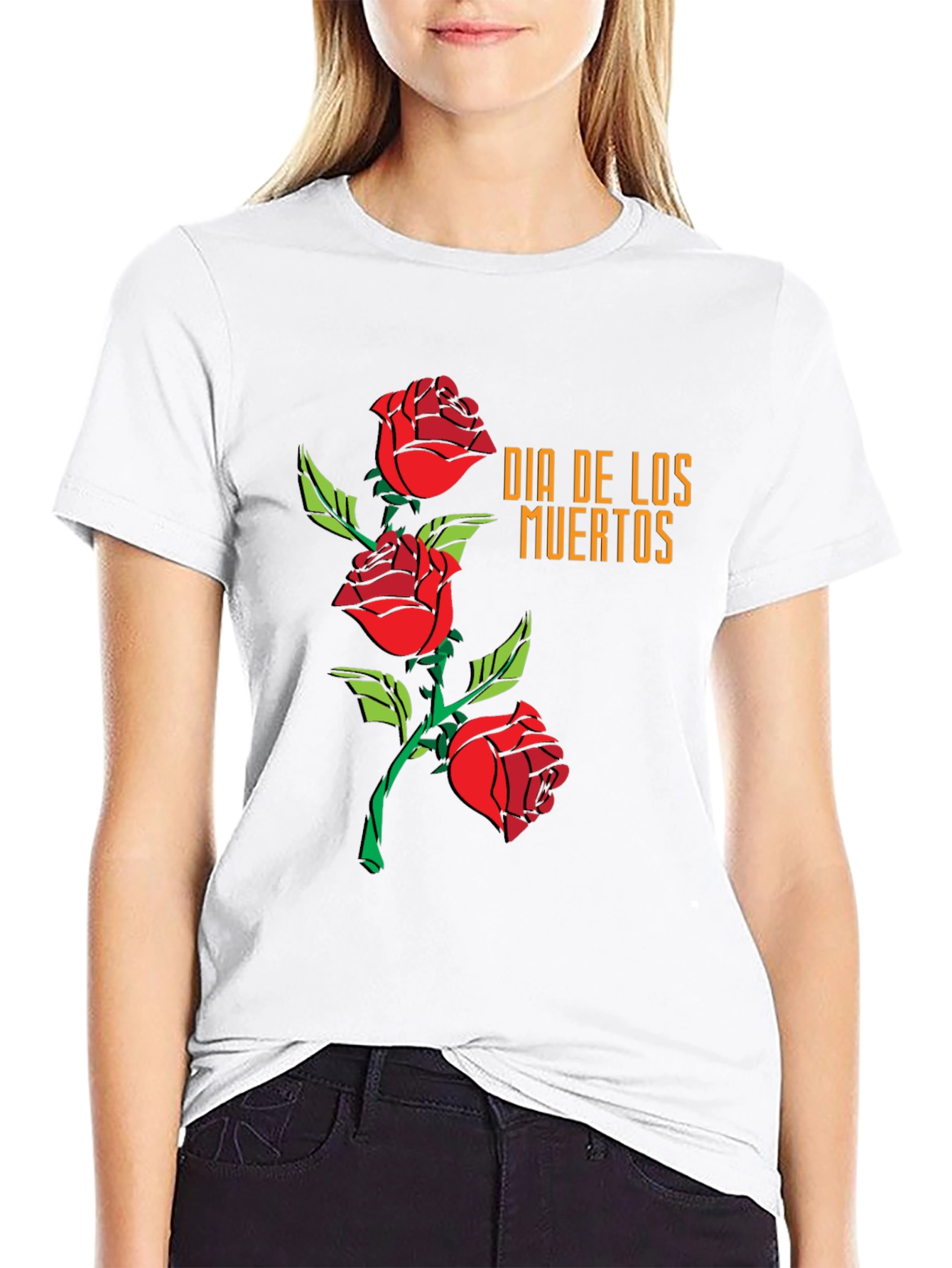 Dia de los Muertos Roses T-Shirt