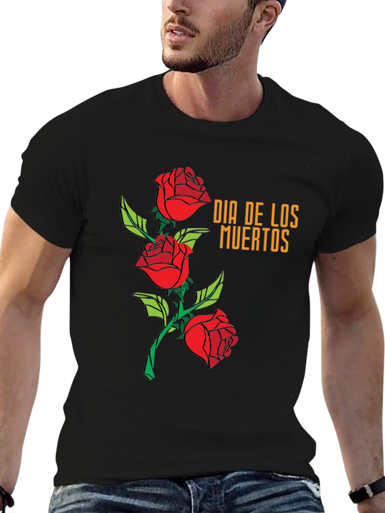 Dia de los Muertos Roses T-Shirt