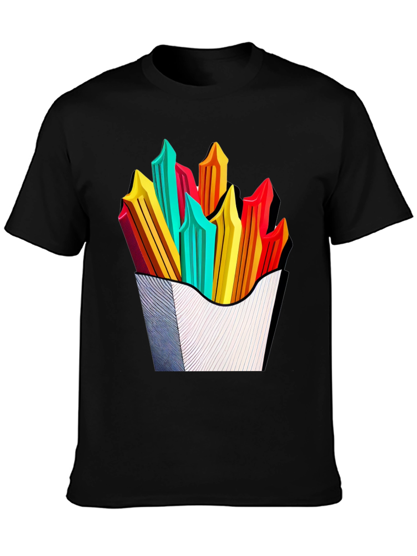 Funky Fries Graphic Tee - Stylish Unisex T-Shirt