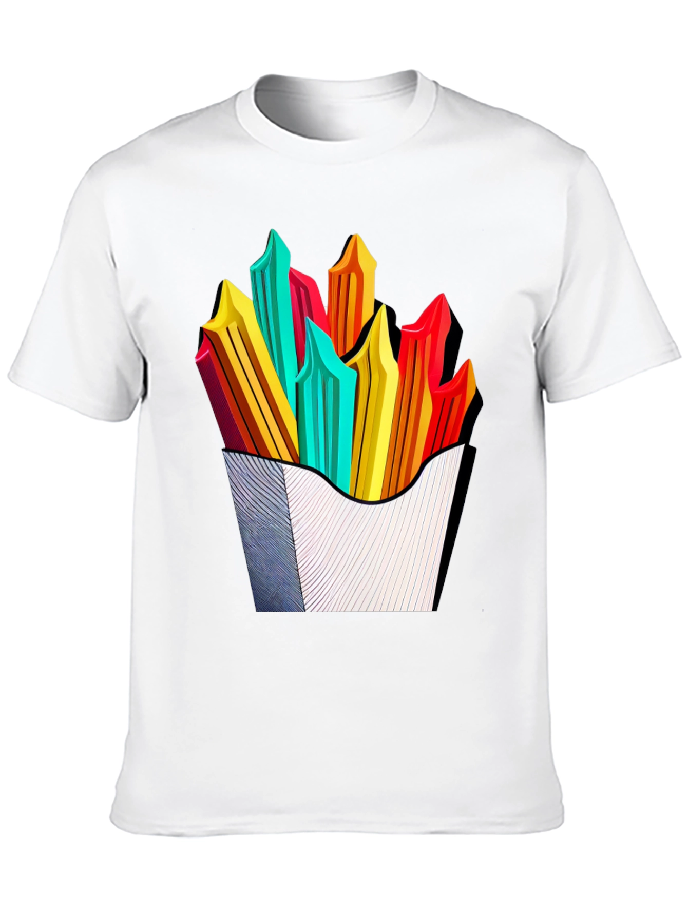 Funky Fries Graphic Tee - Stylish Unisex T-Shirt