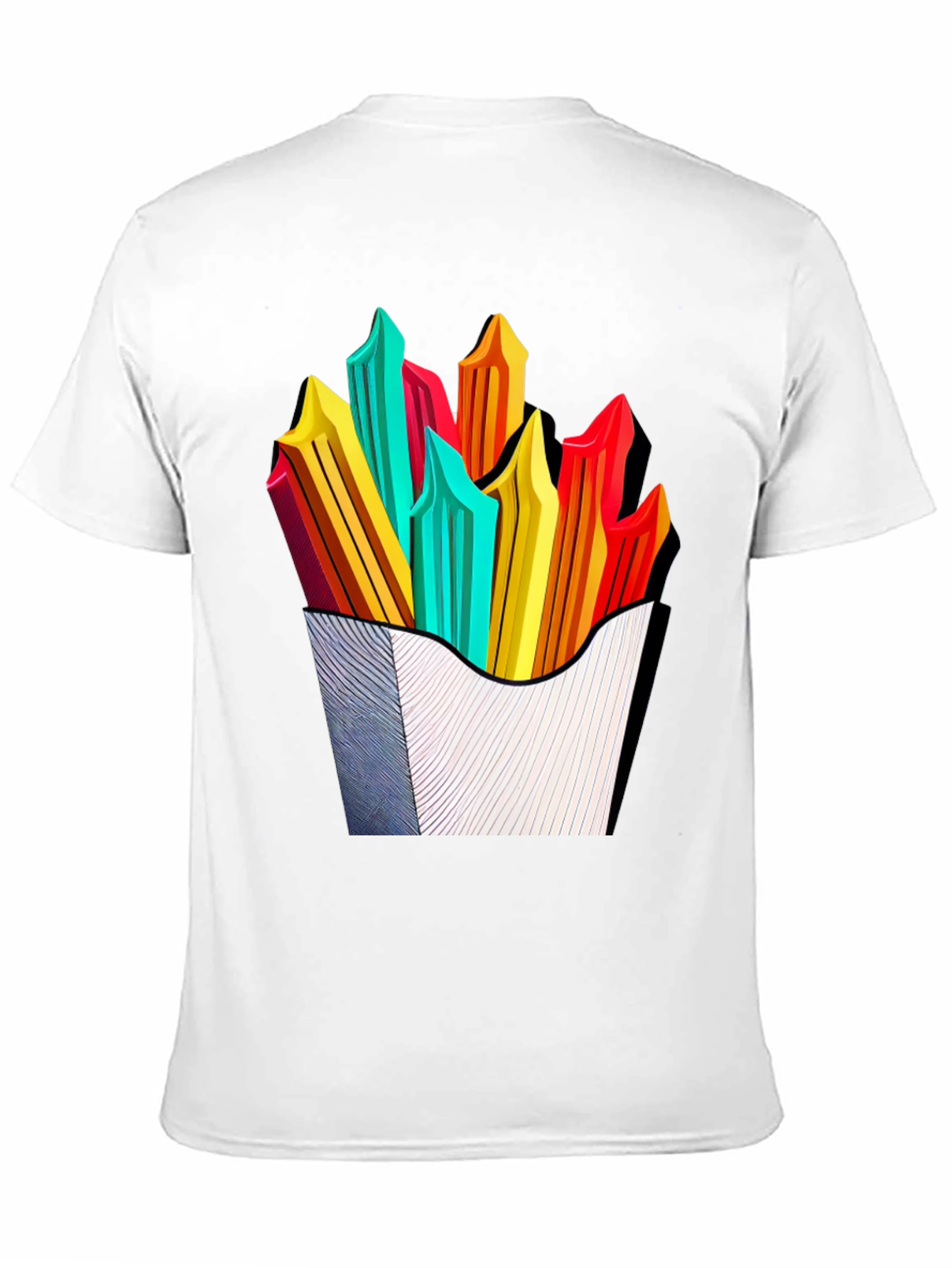 Funky Fries Graphic Tee - Stylish Unisex T-Shirt