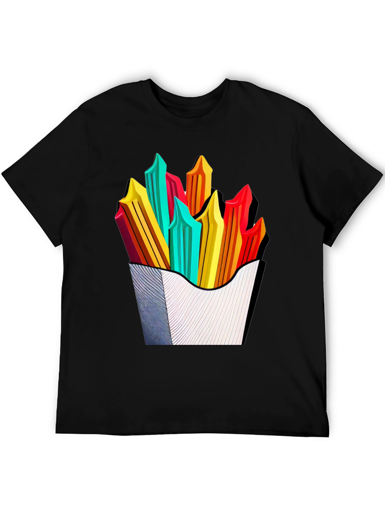 Funky Fries Graphic Tee - Stylish Unisex T-Shirt