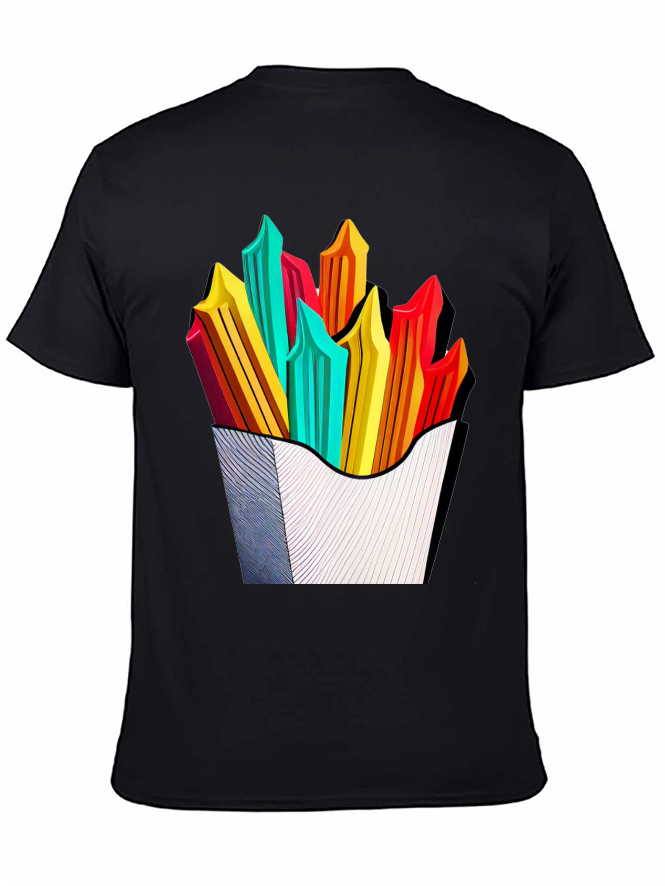 Funky Fries Graphic Tee - Stylish Unisex T-Shirt